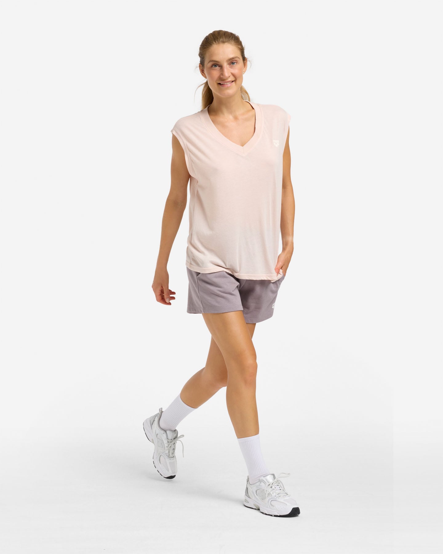 T-shirt ARENA ATHLETIC ESSENTIAL W - Rosa - 2 | Cisalfa Sport