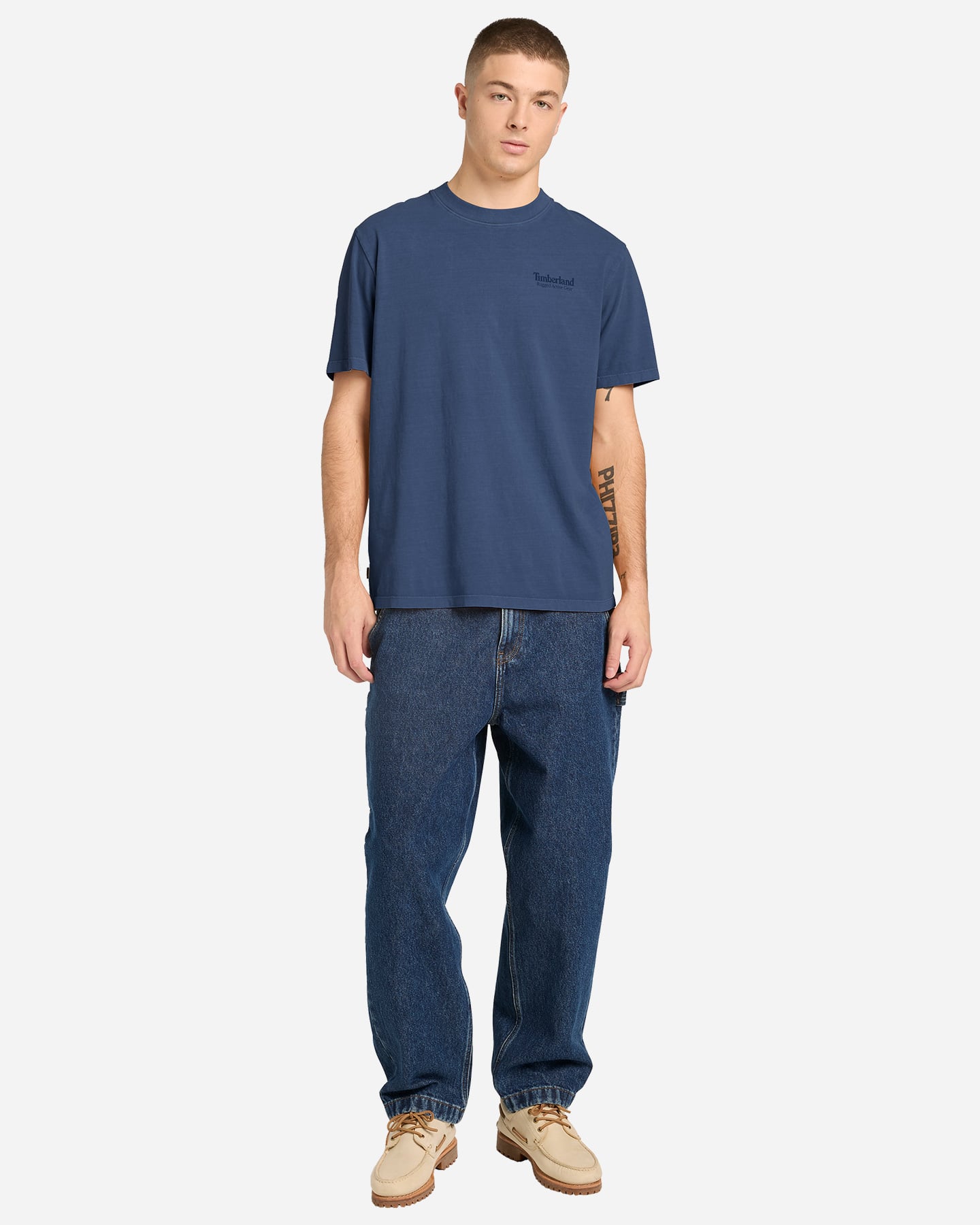 T-shirt TIMBERLAND RUGGED ACTIVE GEAR BACK GRAPHIC M - Blu Navy - 3 | Cisalfa Sport
