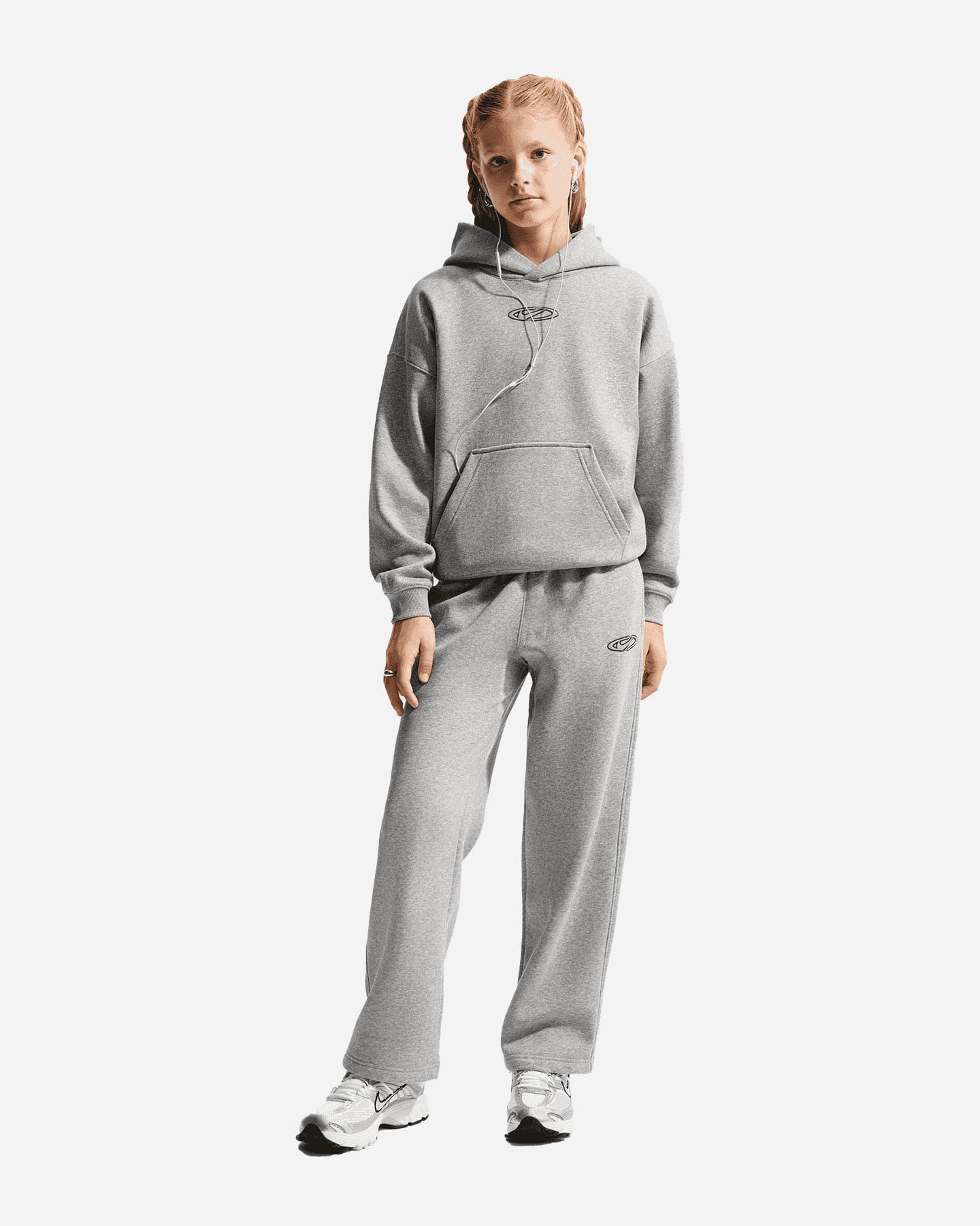 Felpa NIKE BACK PRINT JR - Grigio - 1 | Cisalfa Sport