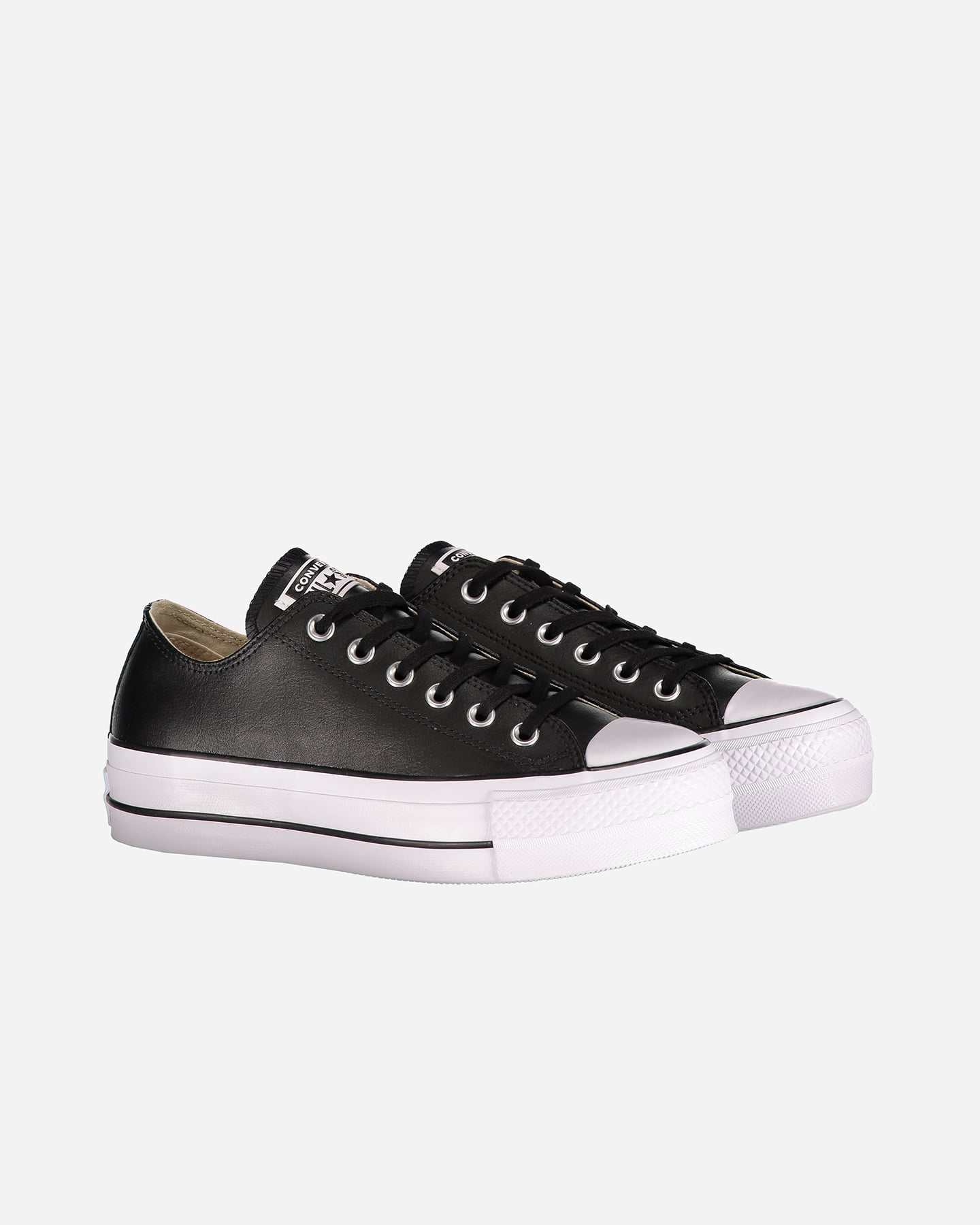 Scarpe sneakers CONVERSE ALL STAR PLATFORM LEATHER OX W - Nero - 1 | Cisalfa Sport
