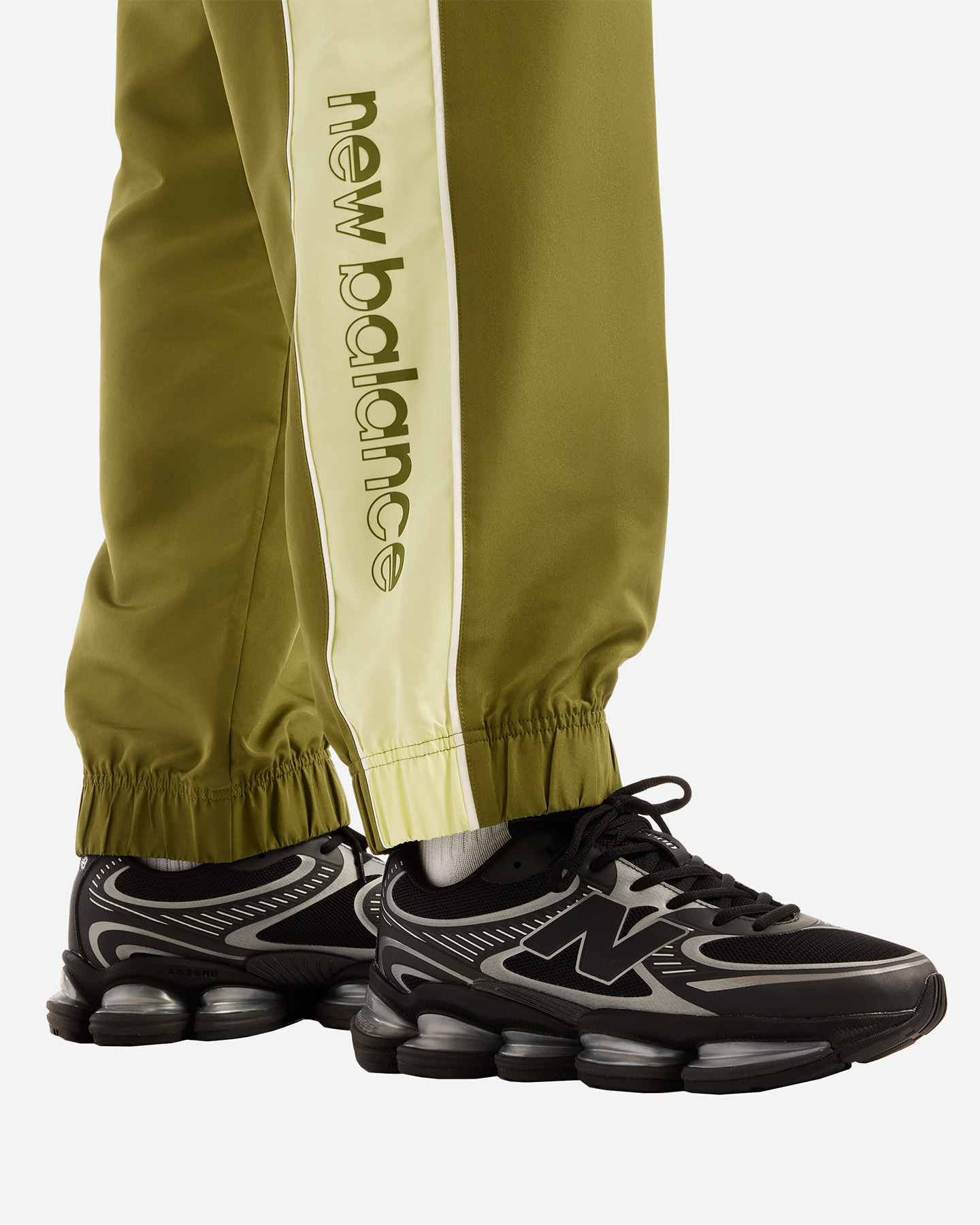 Pantalone training NEW BALANCE TRACKSIDE M - Verde - 4 | Cisalfa Sport