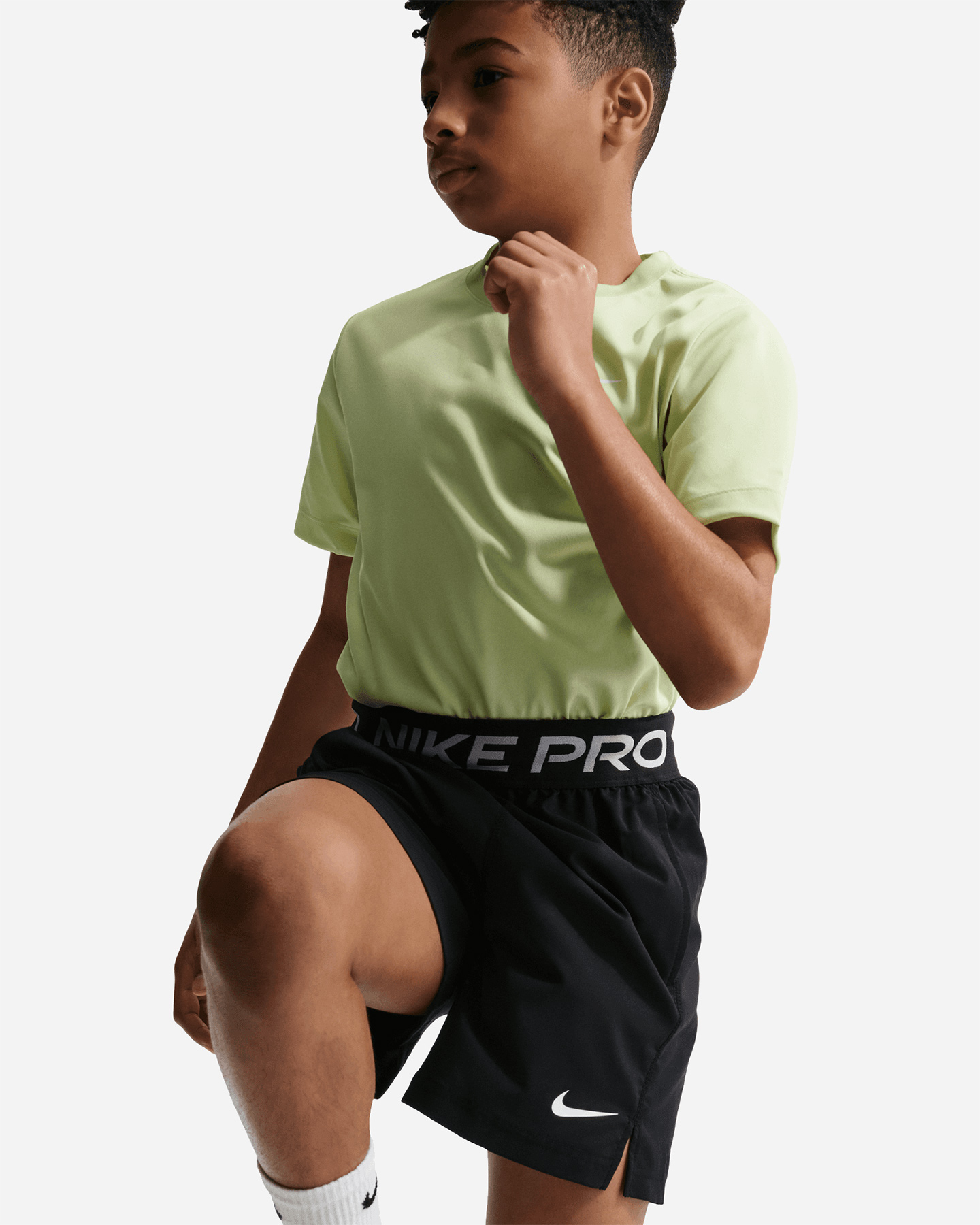 Pantaloncini NIKE DRIFIT PRO JR - Nero - 3 | Cisalfa Sport