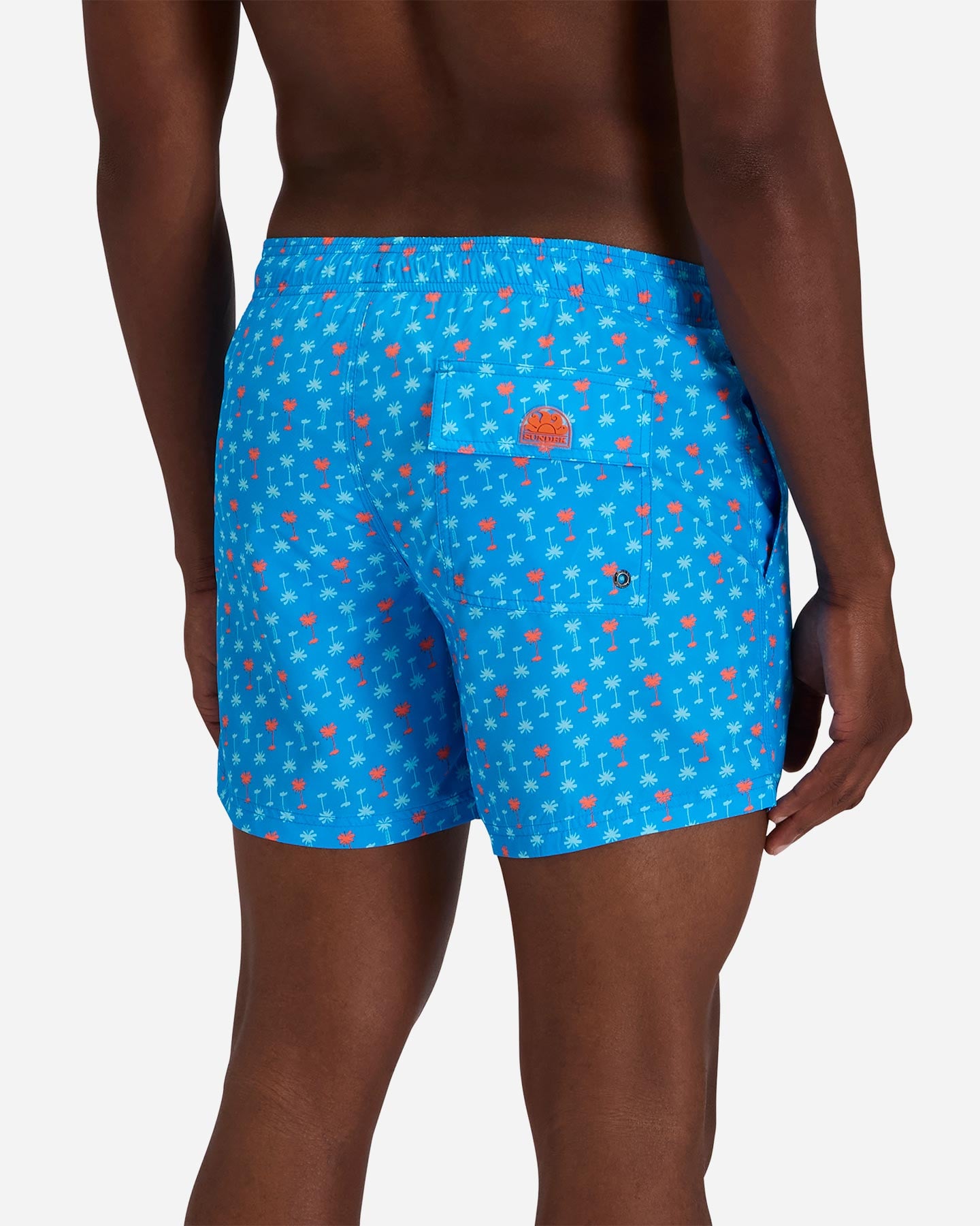 Boxer mare SUNDEK PRINT PALMS 14" M - Azzurro - 3 | Cisalfa Sport