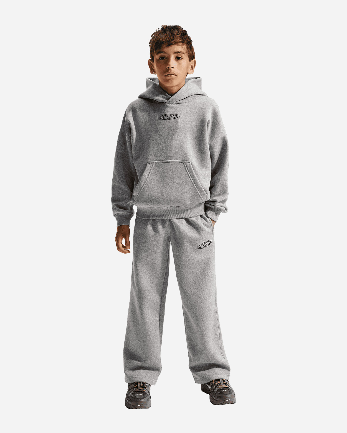 Pantalone NIKE WIDE STRAIGHT JR - Grigio - 1 | Cisalfa Sport