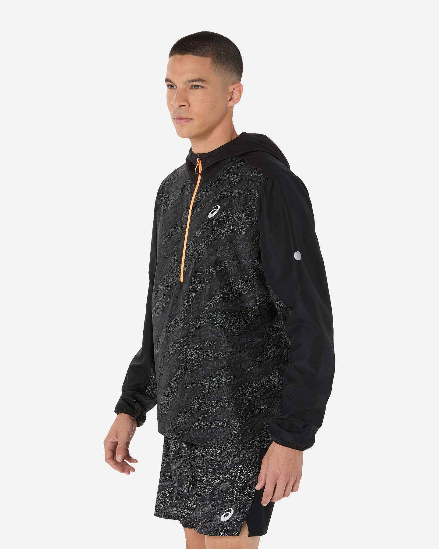 Giacca running ASICS FUJITRAIL PACKABLE WINDBREAKER M - Nero - 1 | Cisalfa Sport