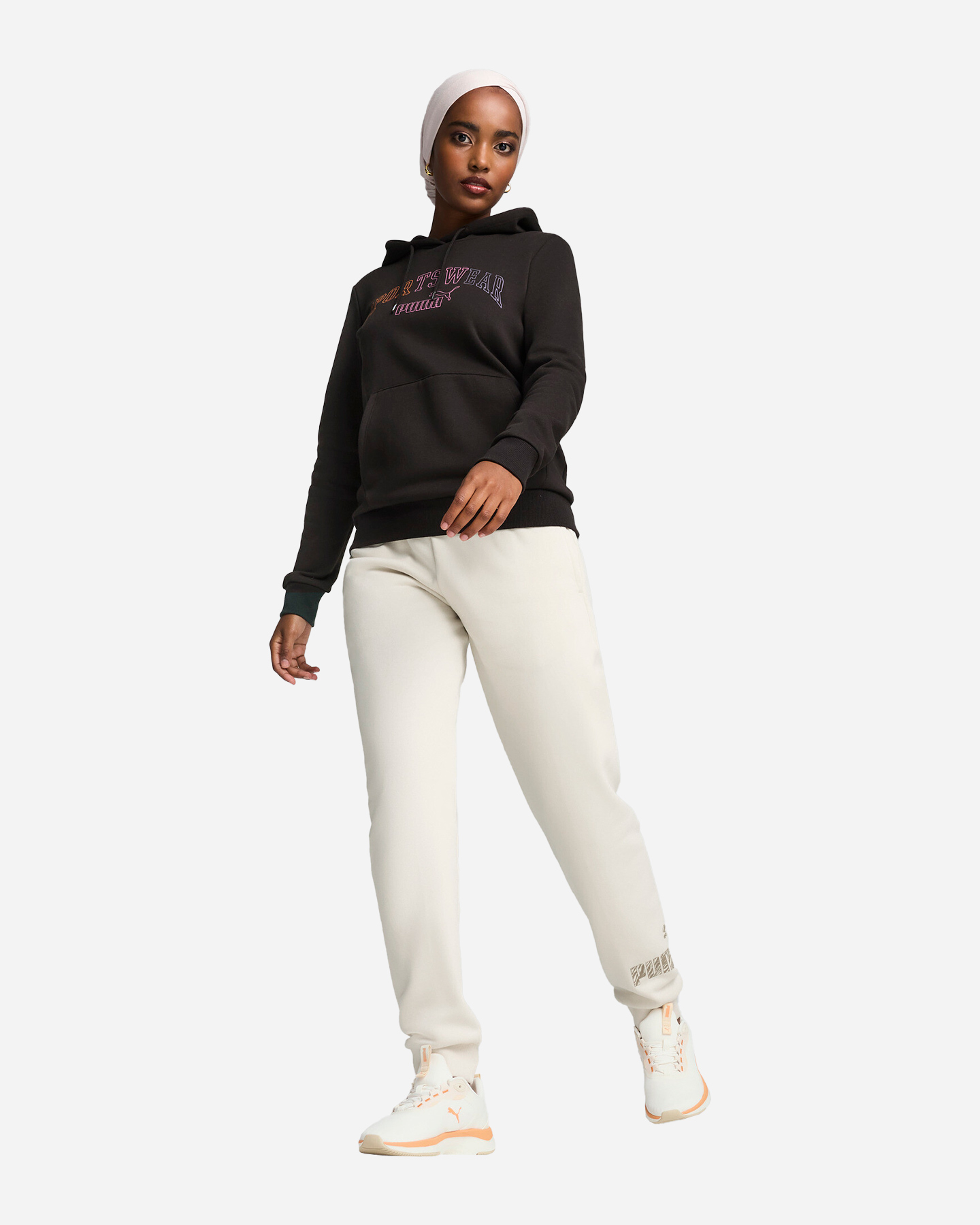 Felpa PUMA ESSENTIALS LOGO LAB W - Nero - 5 | Cisalfa Sport