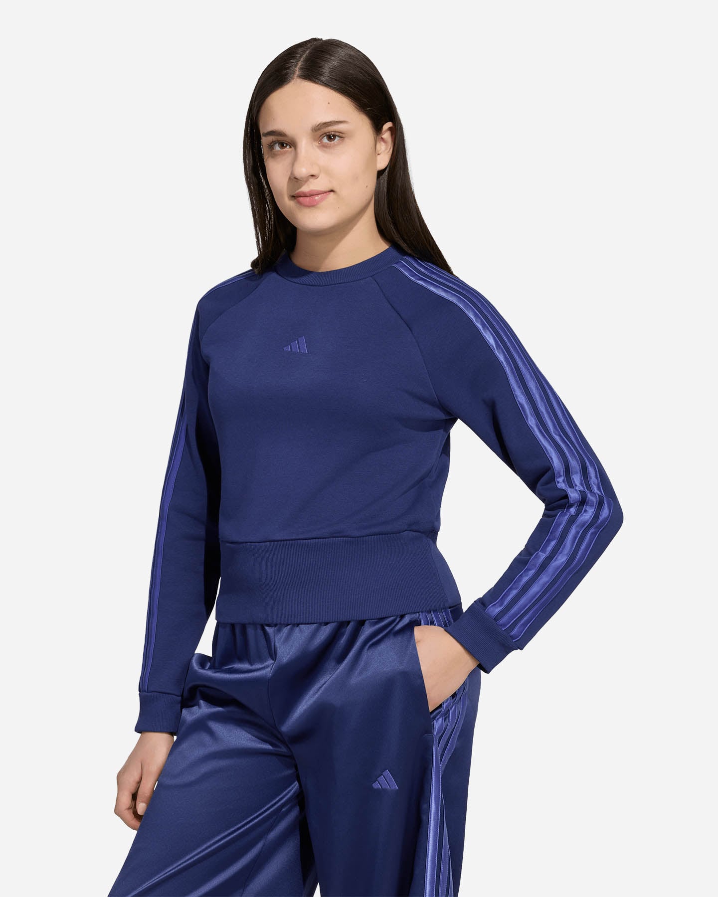 Felpa ADIDAS CLASSIC 3STRIPES JR - Blu - 1 | Cisalfa Sport