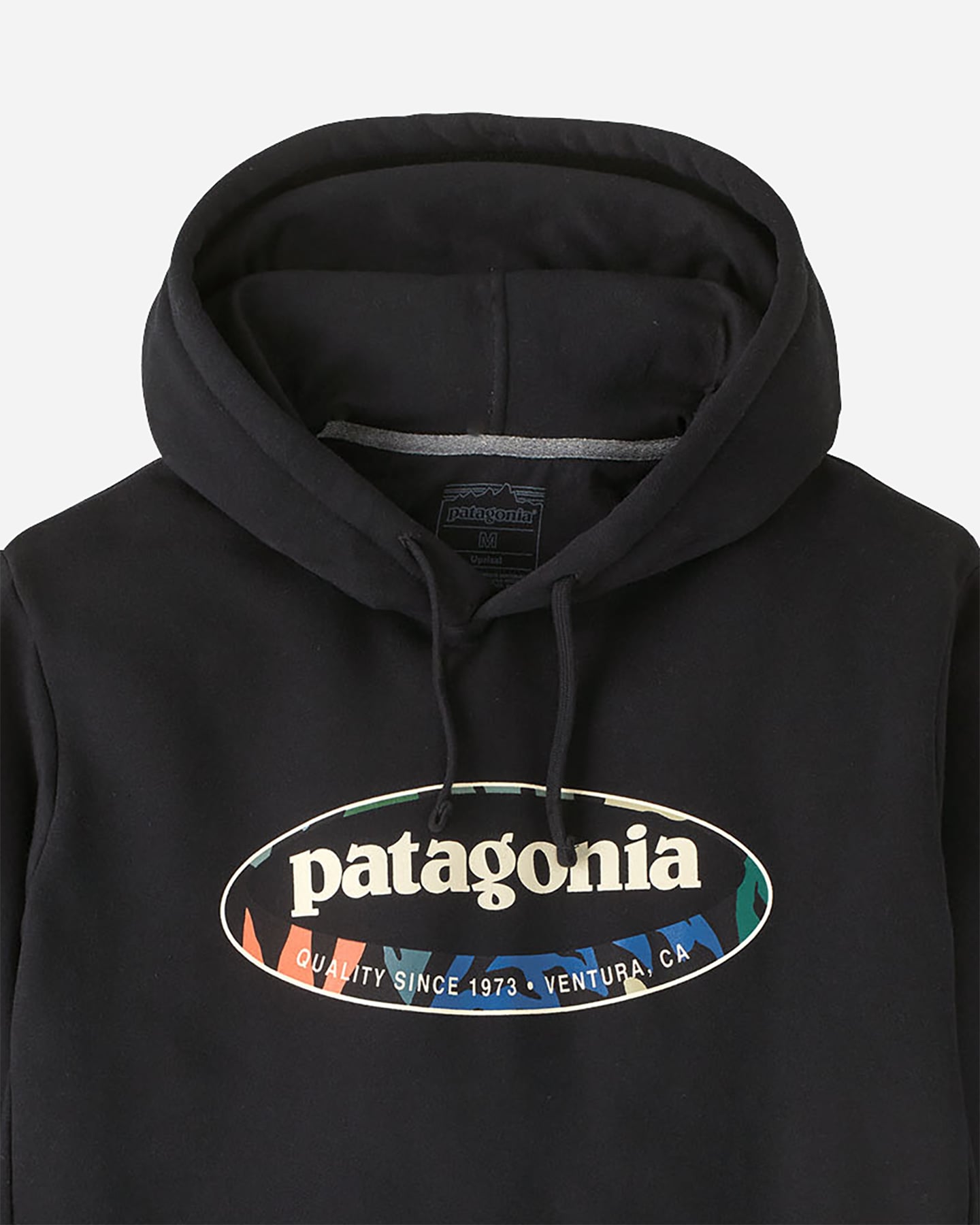 Felpa PATAGONIA 95 OVAL LOGO UPRISAL M - Nero - 1 | Cisalfa Sport