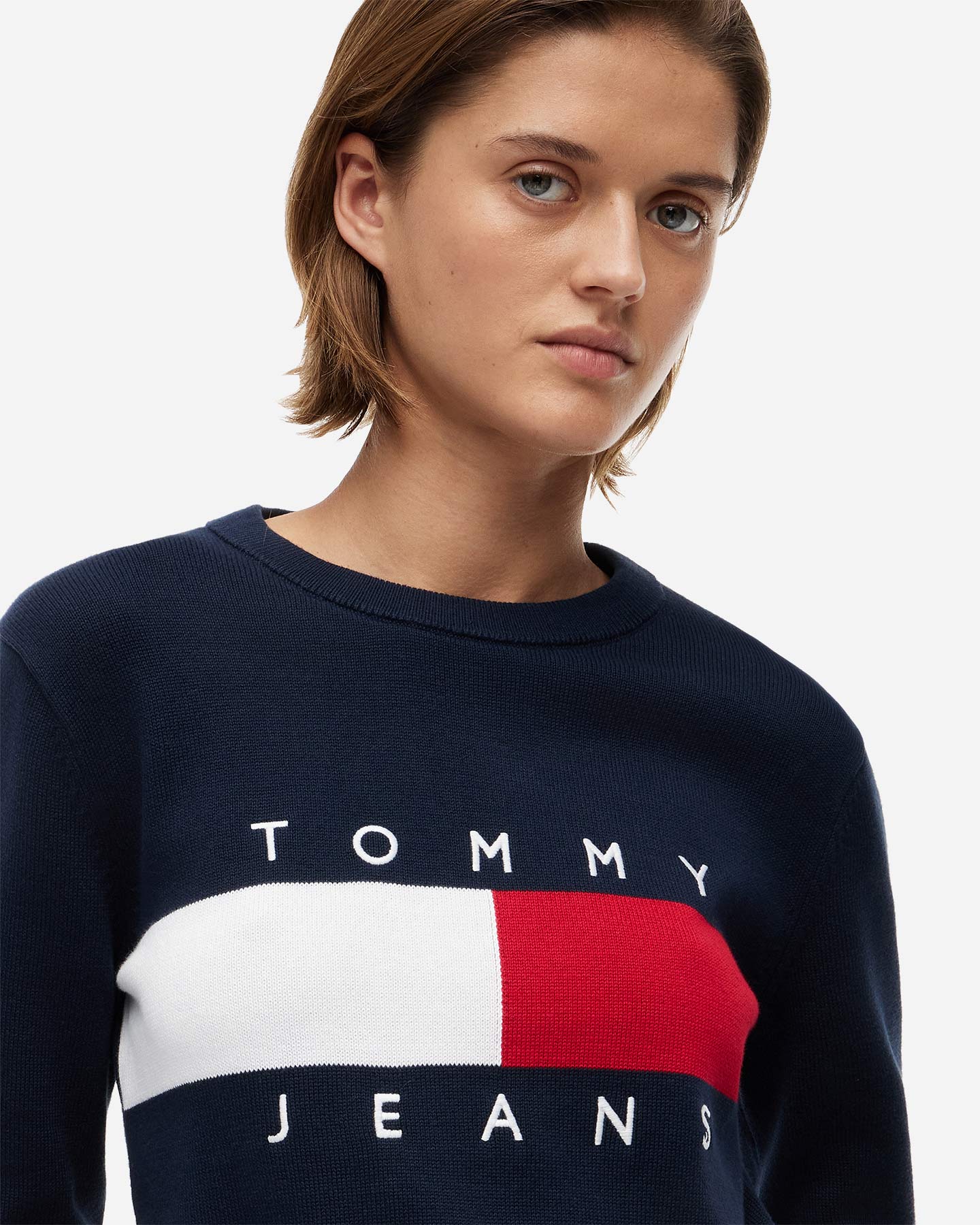 Maglione TOMMY HILFIGER BIG FLAG W - Blu Navy - 4 | Cisalfa Sport