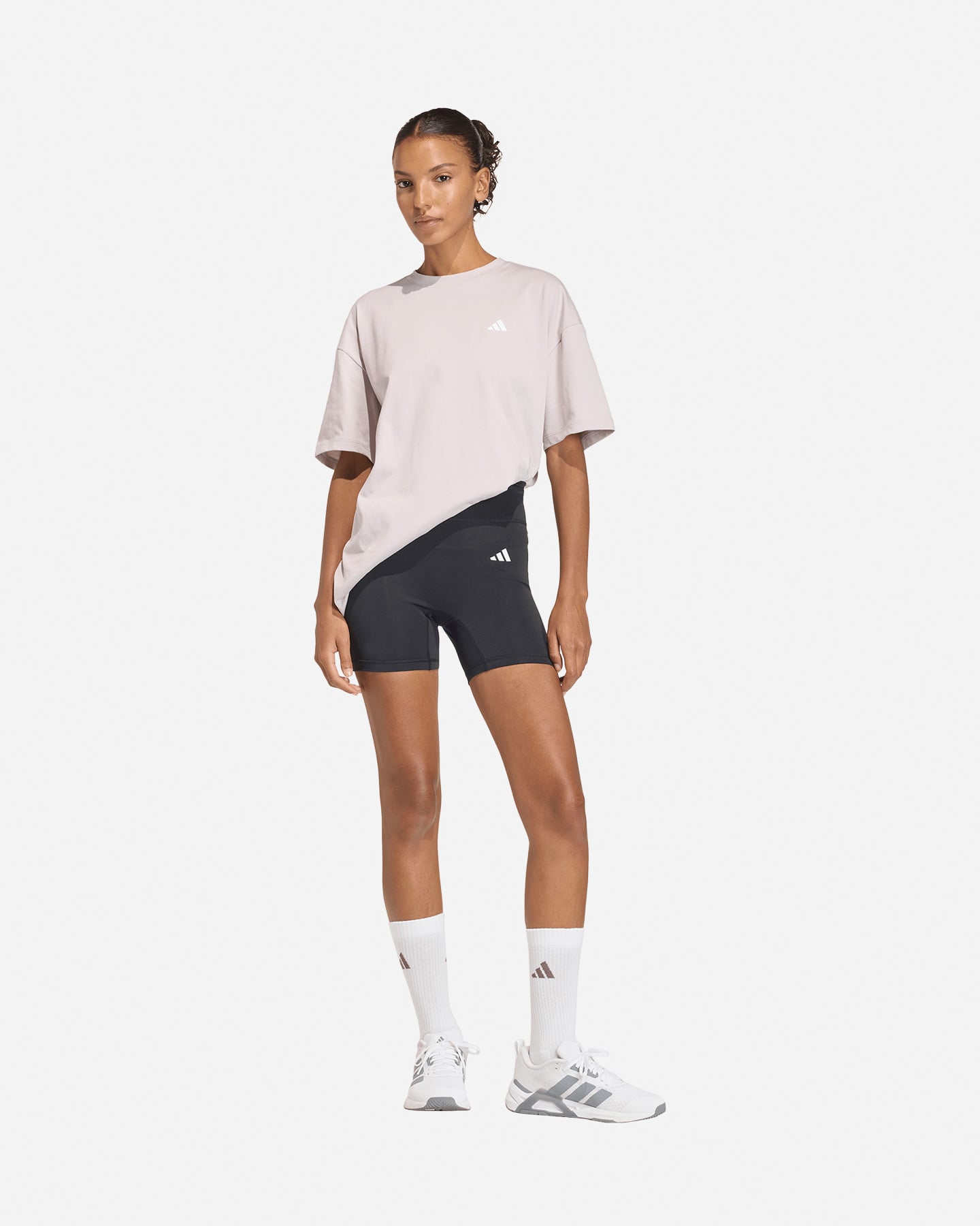 Short training ADIDAS OPTIME ESSENTIALS W - Nero - 3 | Cisalfa Sport