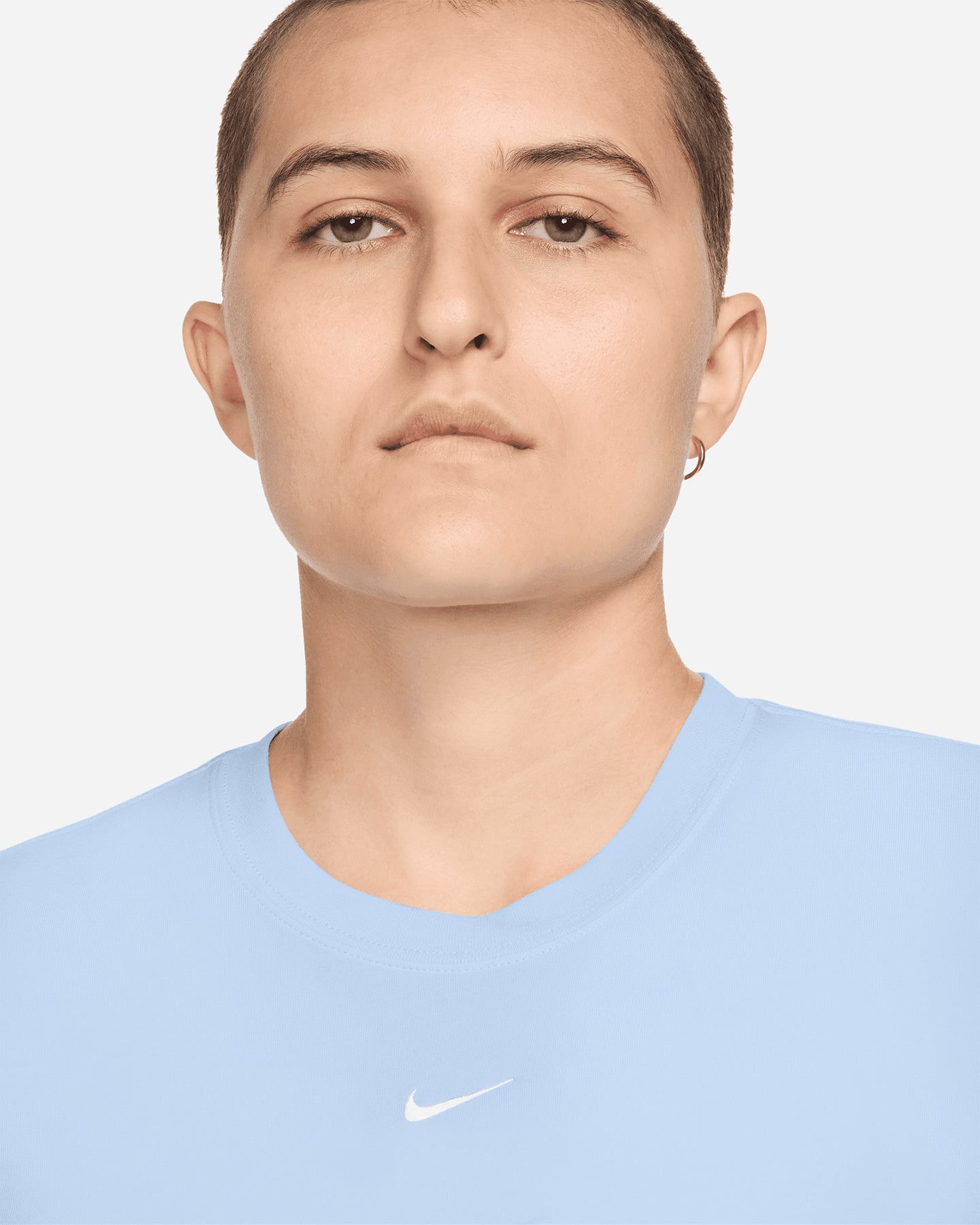 T-shirt NIKE CROP W - Azzurro - 2 | Cisalfa Sport