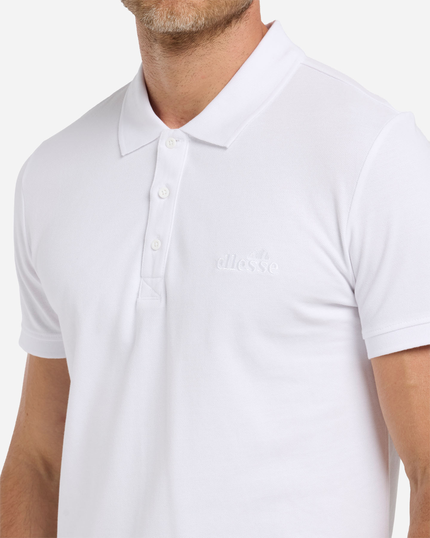 Polo ELLESSE SMALL LOGO M - Bianco - 5 | Cisalfa Sport