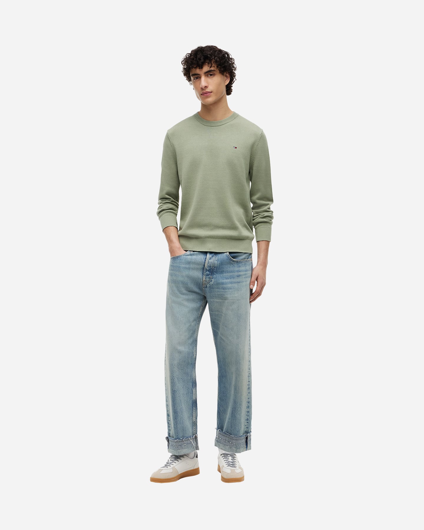 Maglione TOMMY HILFIGER ESSENTIAL M - Verde - 2 | Cisalfa Sport