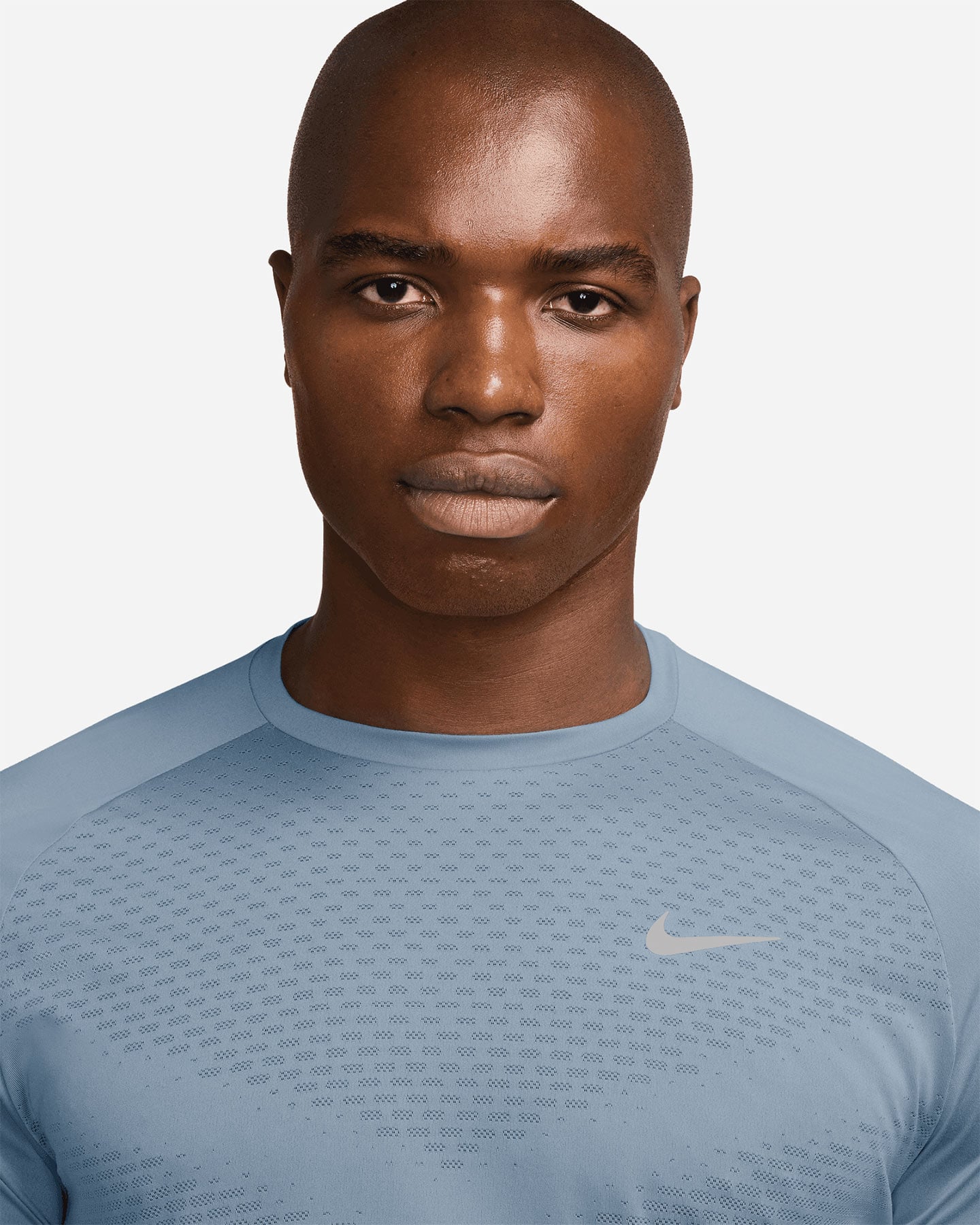 T-shirt running NIKE STRIDE M - Azzurro - 2 | Cisalfa Sport