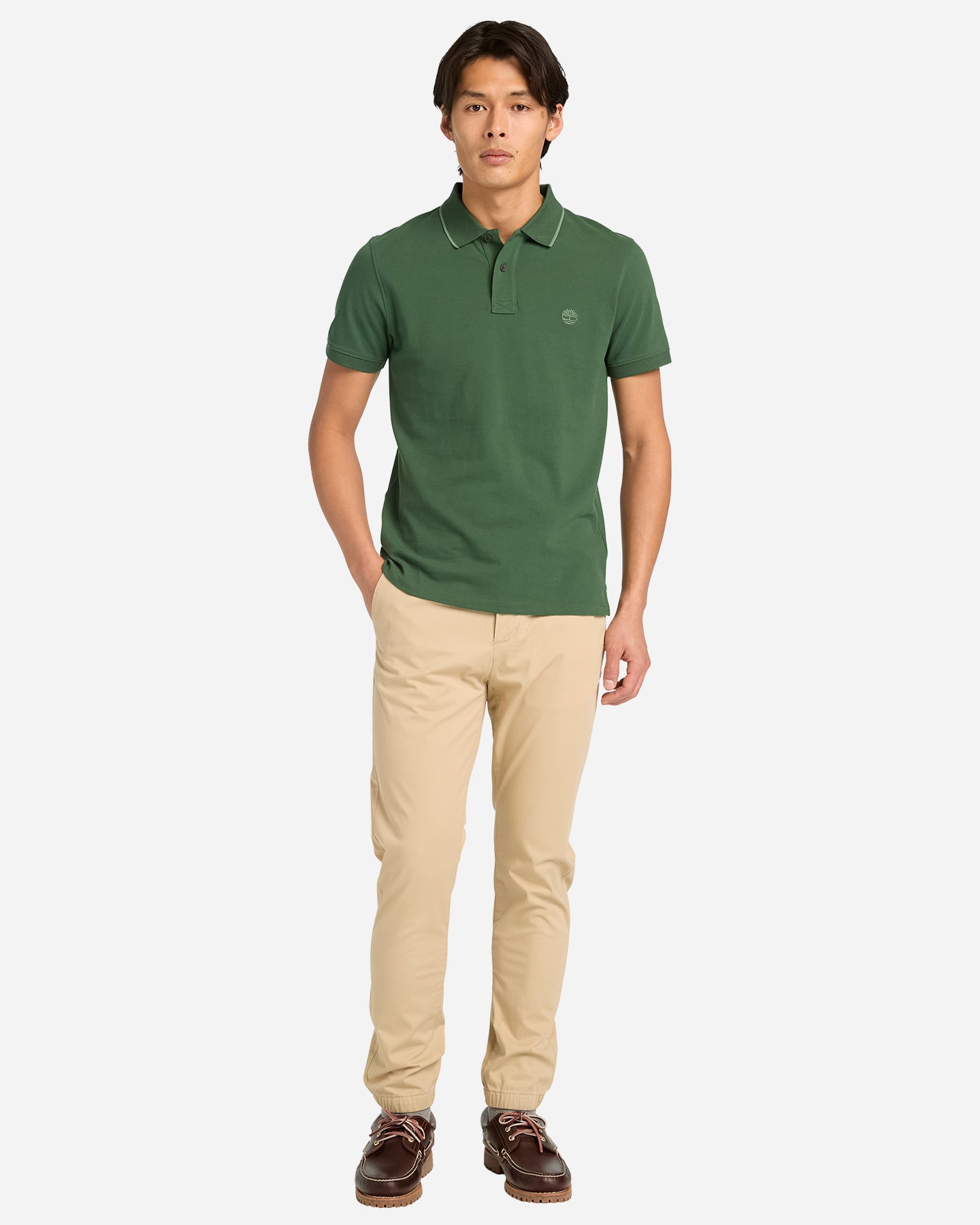 Polo TIMBERLAND MILLERS RIVER PRINTED M - Verde - 3 | Cisalfa Sport