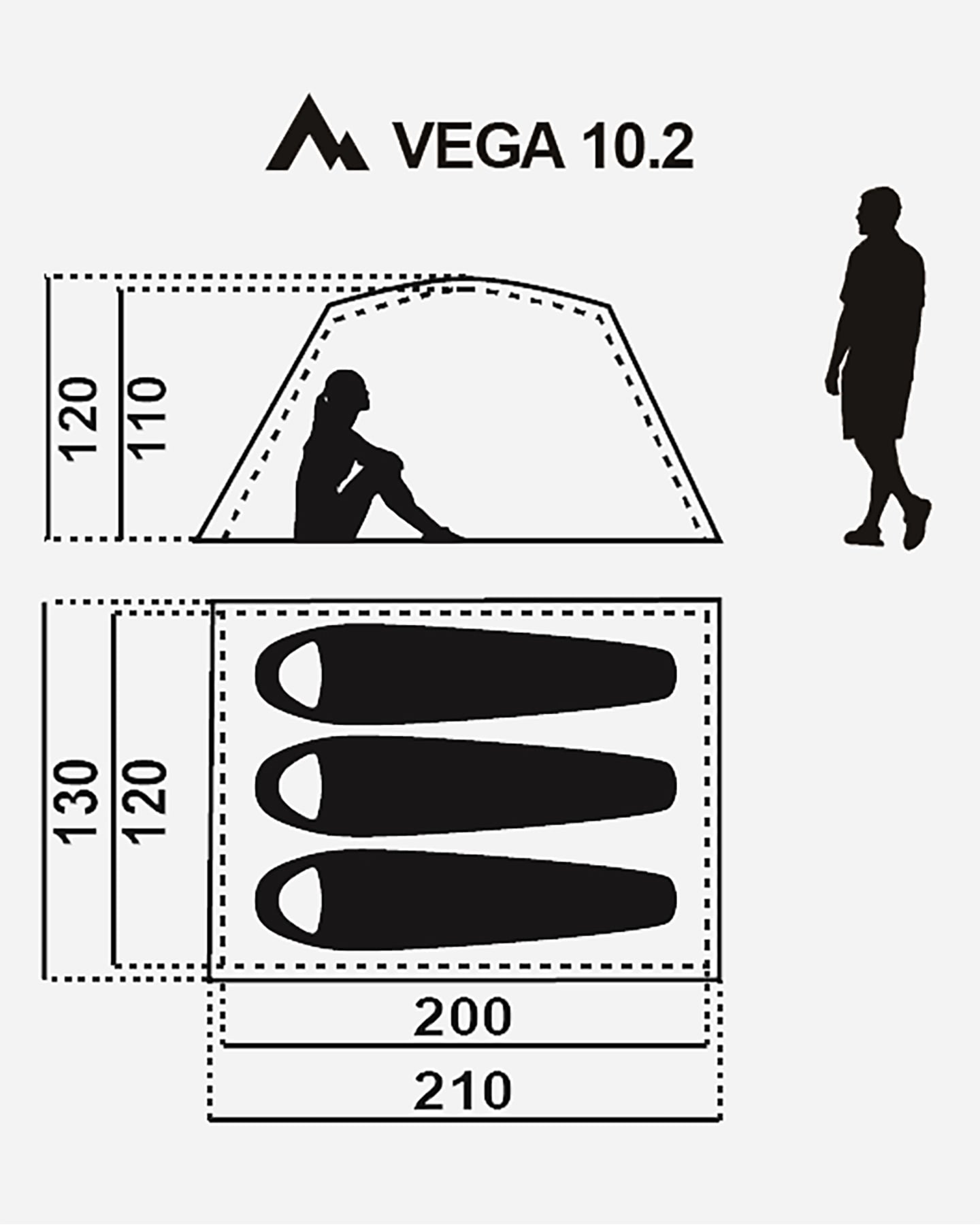 Tenda MCKINLEY VEGA 10.2P I  - Blu - 1 | Cisalfa Sport