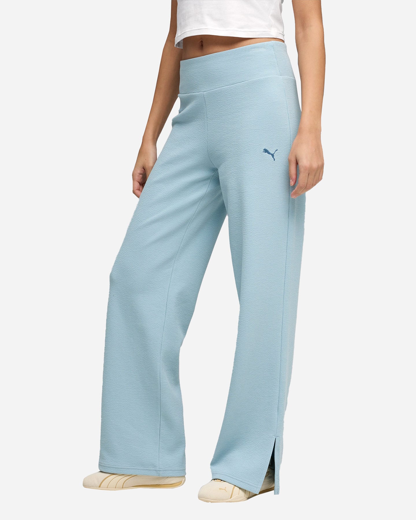 Pantalone PUMA BASIC W - Azzurro - 2 | Cisalfa Sport