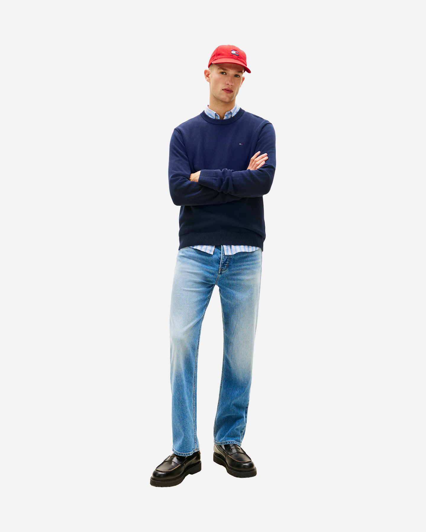 Maglione TOMMY HILFIGER SMALL FLAG M - Blu Navy - 2 | Cisalfa Sport