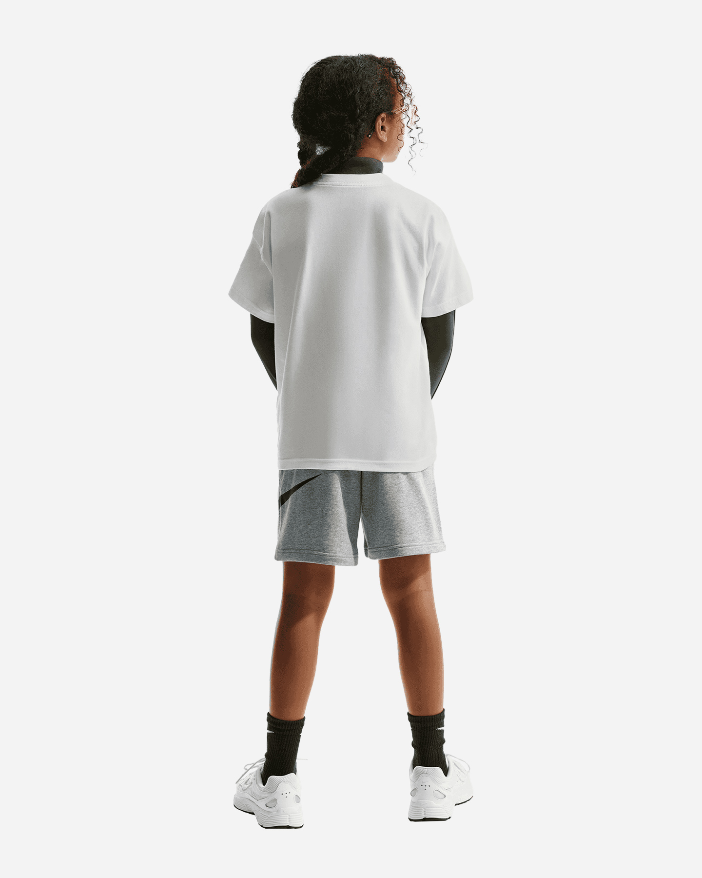 Pantaloncini NIKE BIG SWOOSH JR - Grigio - 5 | Cisalfa Sport