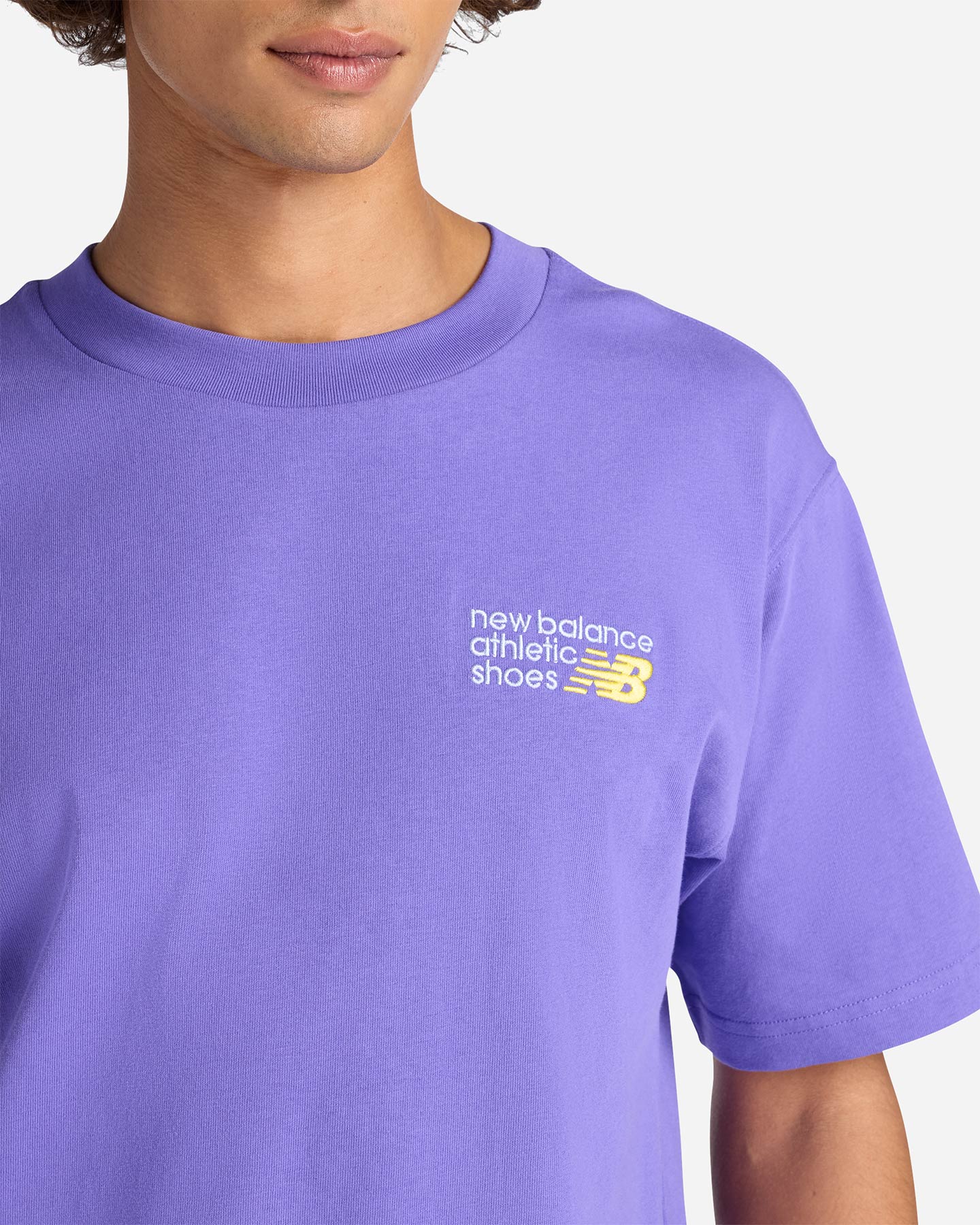 T-shirt NEW BALANCE ATHLETICS PREMIUM SMALL LOGO M - Viola - 3 | Cisalfa Sport