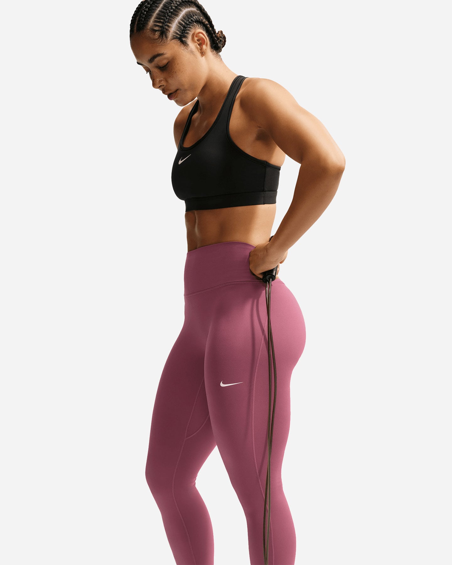 Leggings NIKE ONE HIGH RISE W - Rosa - 5 | Cisalfa Sport