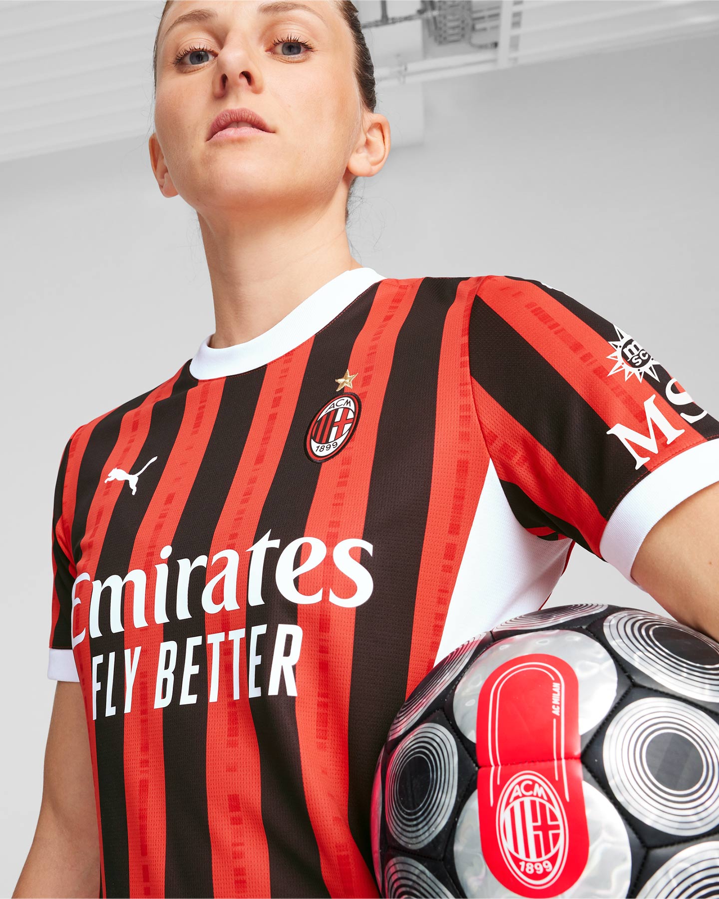 Maglia calcio ufficiale PUMA MILAN HOME REPLICA 24-25 W - Color mix - 4 | Cisalfa Sport
