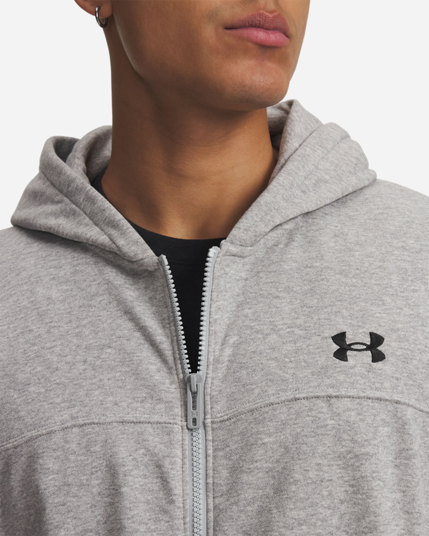 Felpa UNDER ARMOUR RIVAL LIGHTWEIGHT M - Grigio - 2 | Cisalfa Sport