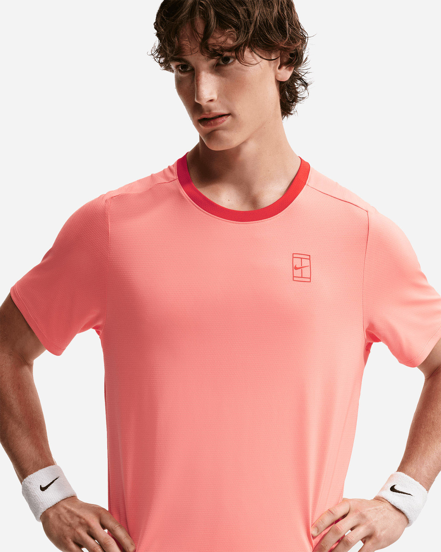 T-shirt tennis NIKE CARLOS M - Rosso - 3 | Cisalfa Sport