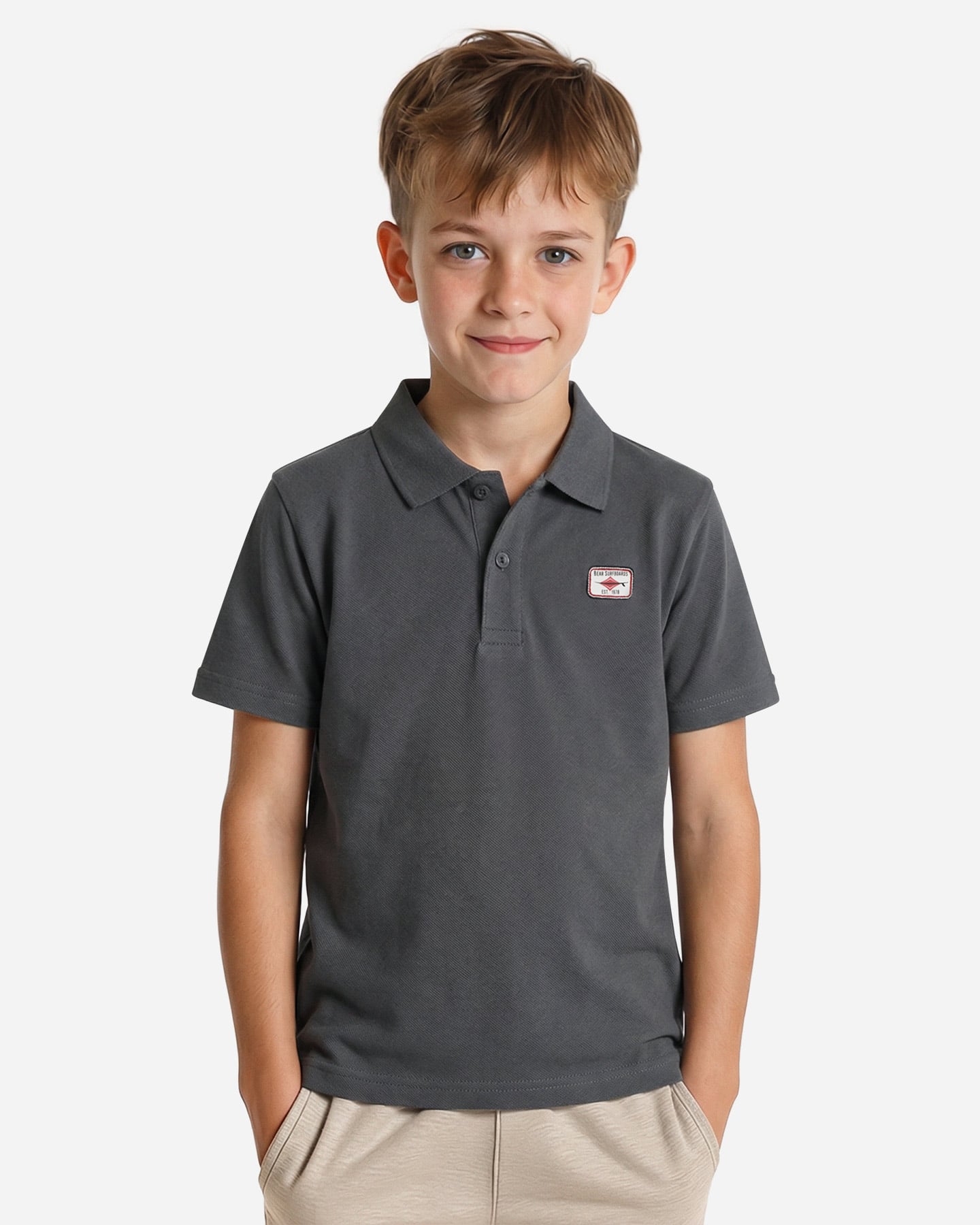 Polo BEAR WAVES AFTER WAVES JR - Antracite - 2 | Cisalfa Sport