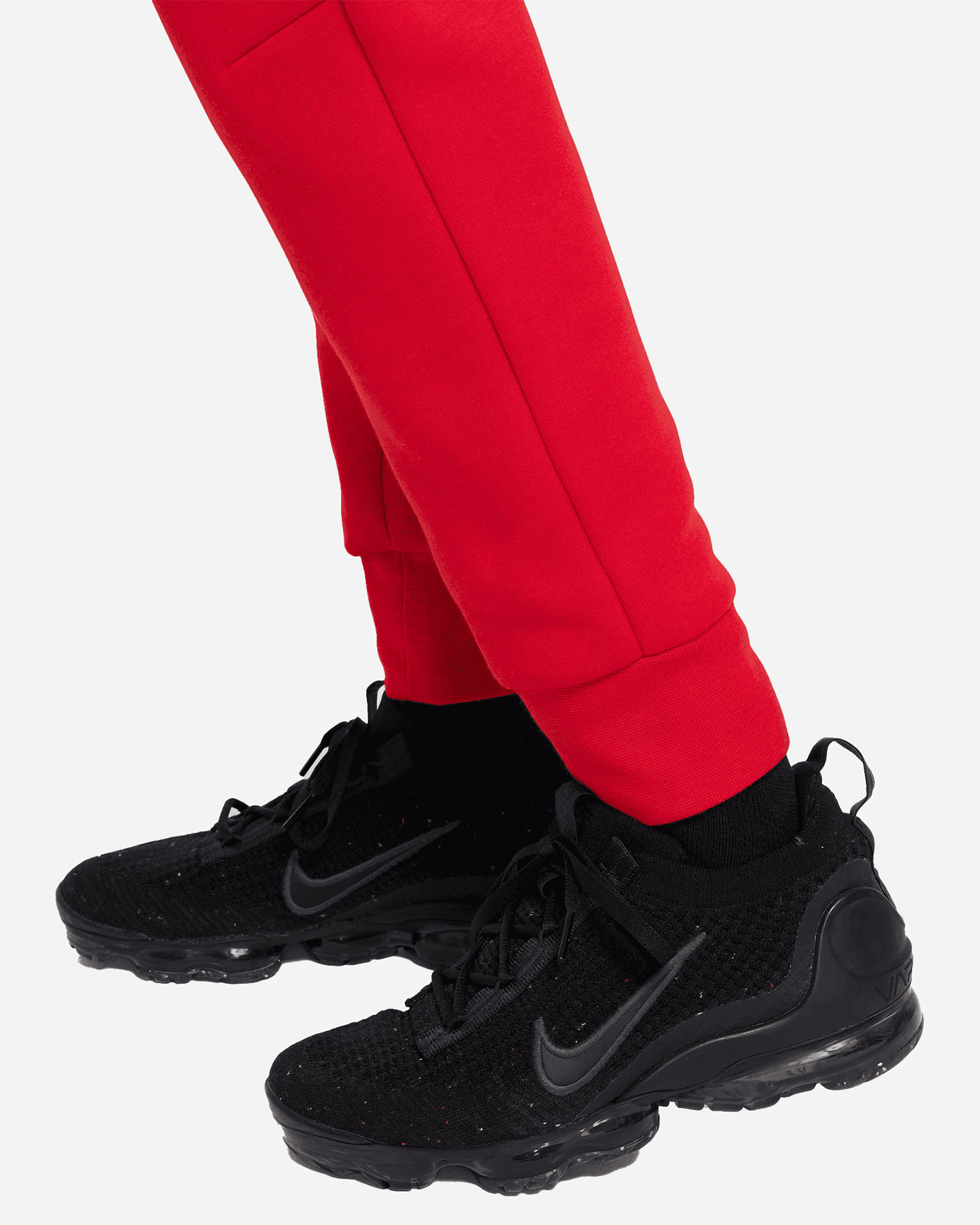 Pantalone NIKE TECH FLEECE 2 JR - Rosso - 5 | Cisalfa Sport