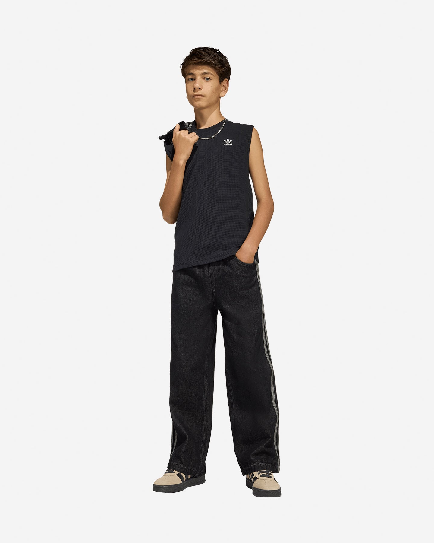 Pantalone ADIDAS FIREBIRD JR - Denim - 2 | Cisalfa Sport