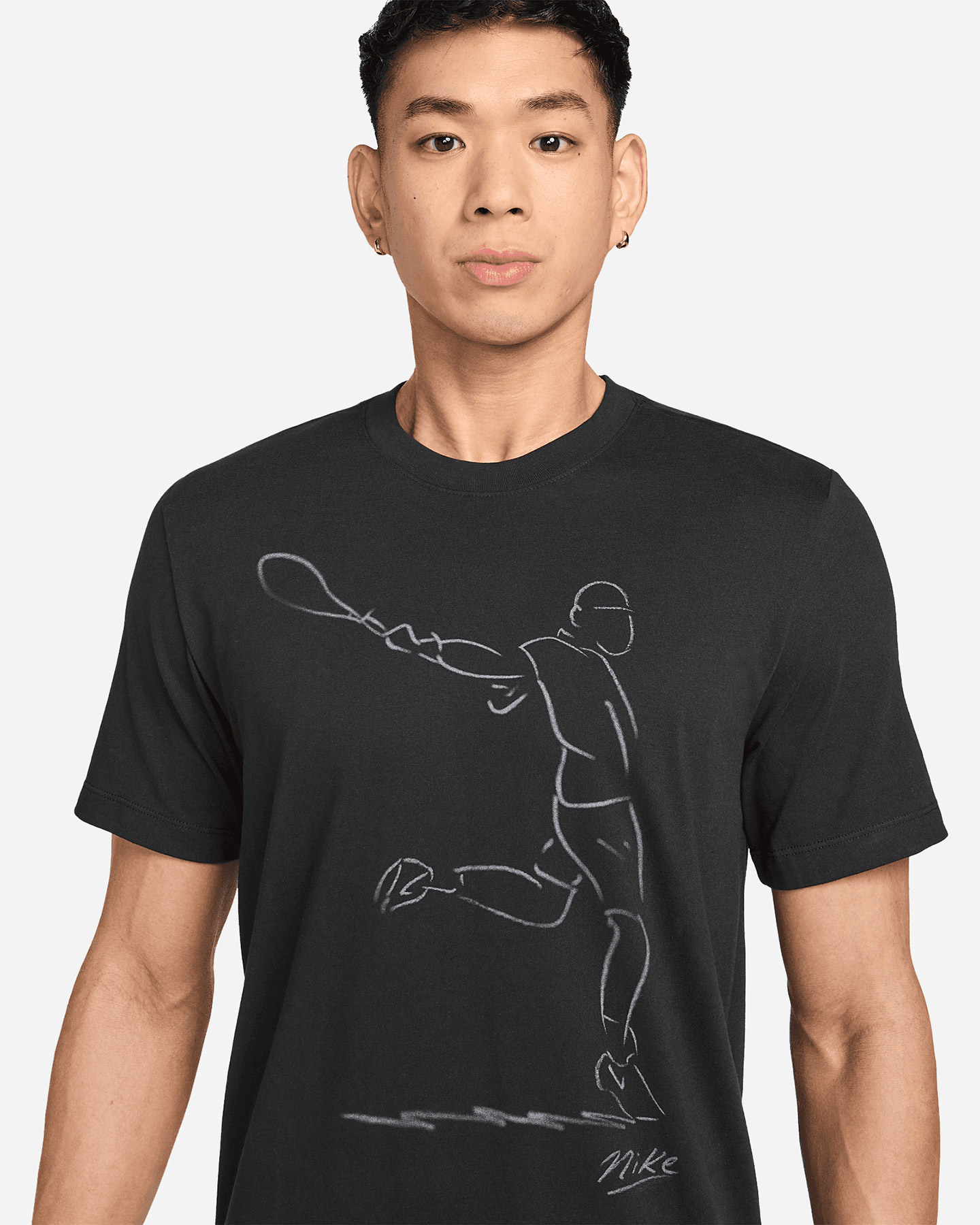T-shirt tennis NIKE FRENCH OPEN M - Nero - 2 | Cisalfa Sport