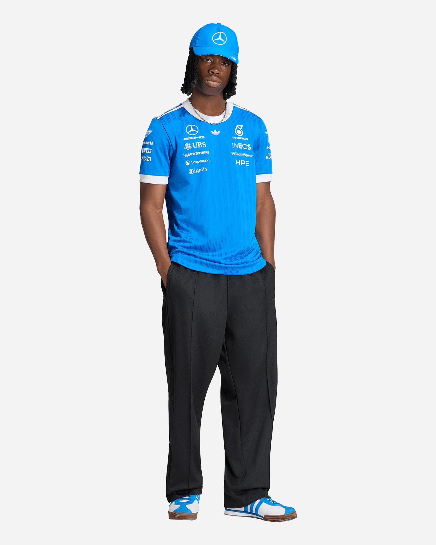 T-shirt ADIDAS ORIGINALS MERCEDES M - Blu - 2 | Cisalfa Sport
