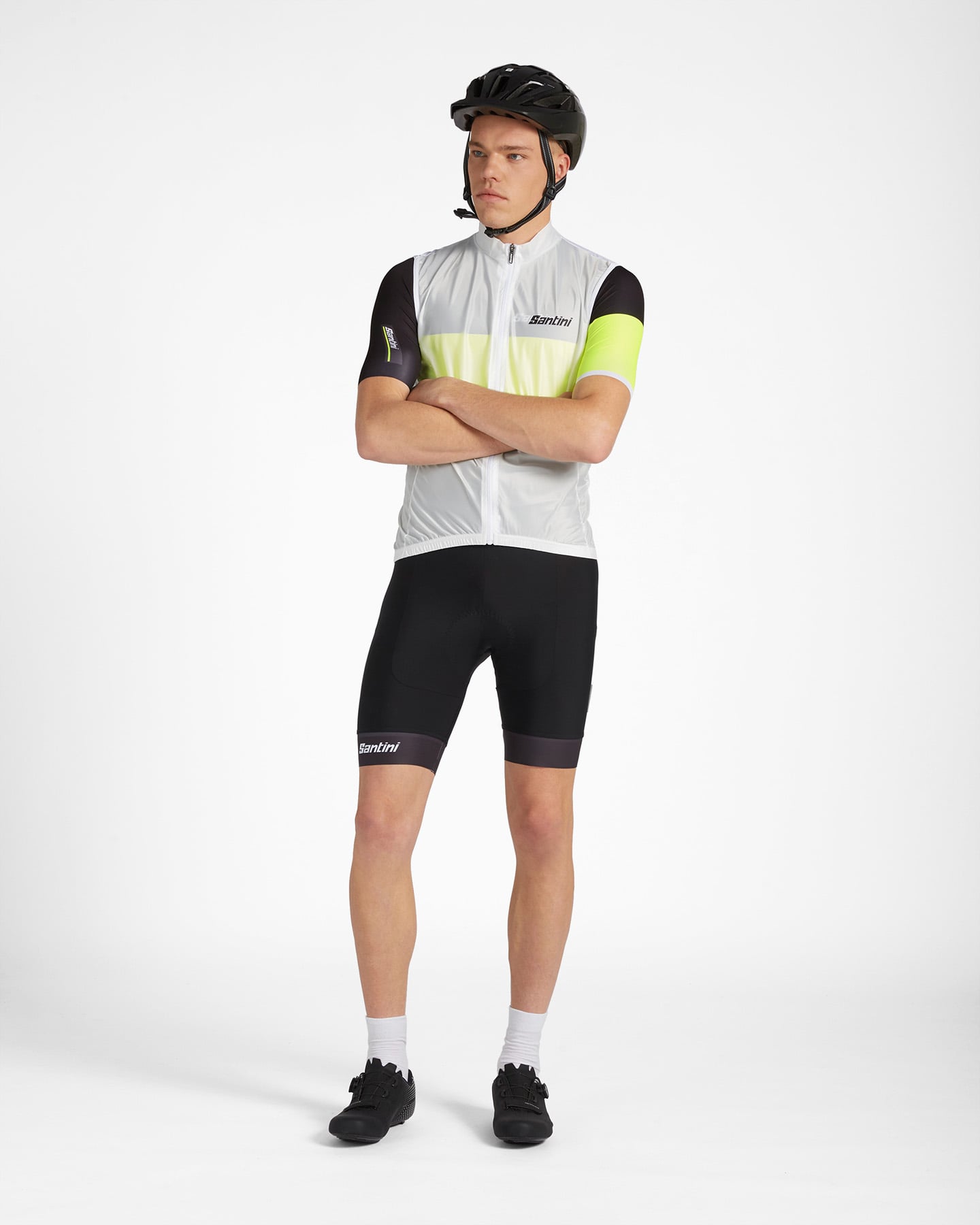 Giacca ciclismo SANTINI ANTI VENTO M - Bianco - 1 | Cisalfa Sport