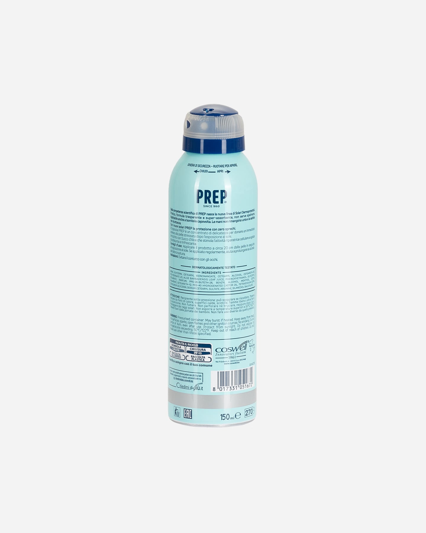 Solare PREP SPRAY SOLARE AFTERSUN  - Color mix - 1 | Cisalfa Sport