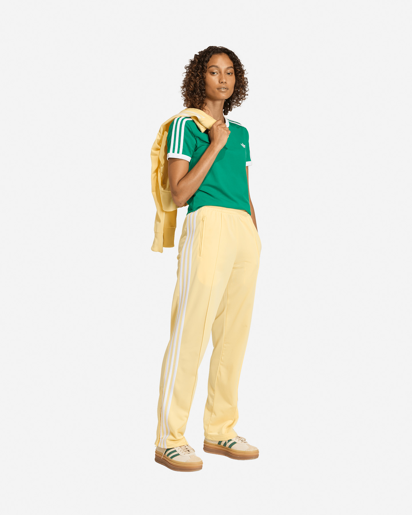 T-shirt ADIDAS 3STRIPES ADICOLOR W - Verde - 3 | Cisalfa Sport