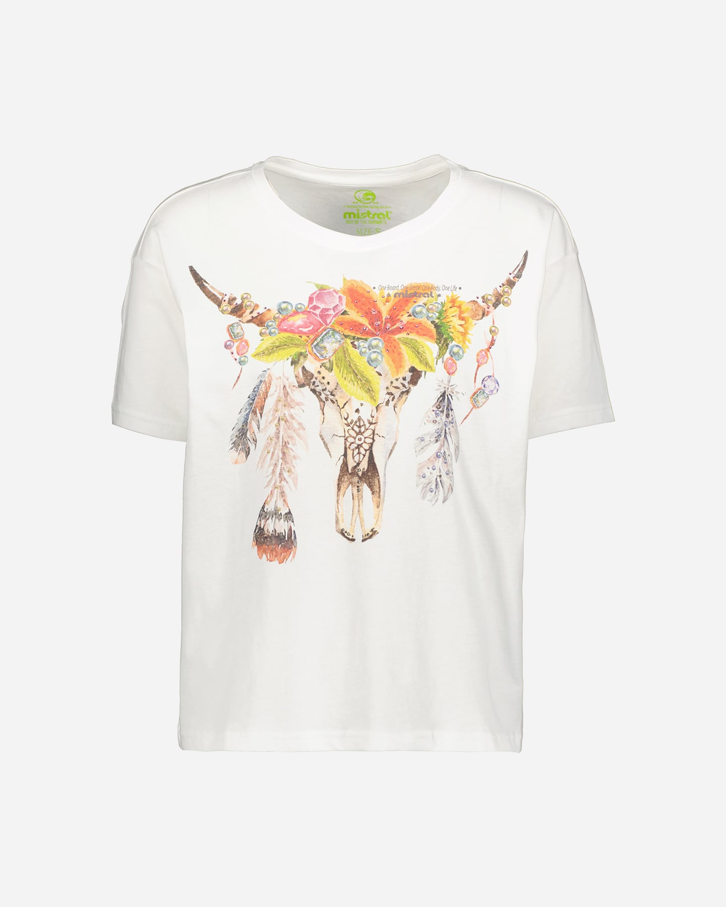T-shirt MISTRAL ETNIC COLLECTION W - Bianco - 5 | Cisalfa Sport