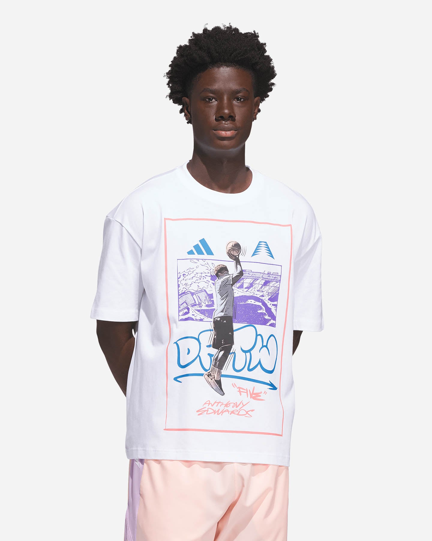 Maglia basket ADIDAS ANTHONY EDWARDS DFTW ANIME M - Nero - 1 | Cisalfa Sport
