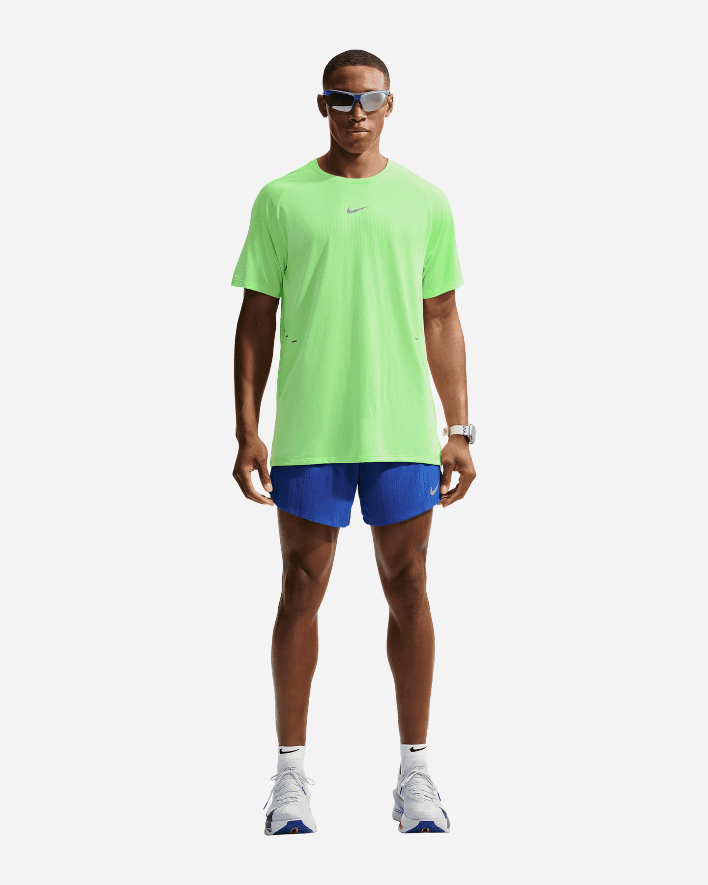 T-shirt running NIKE STRIDE M - Verde - 1 | Cisalfa Sport
