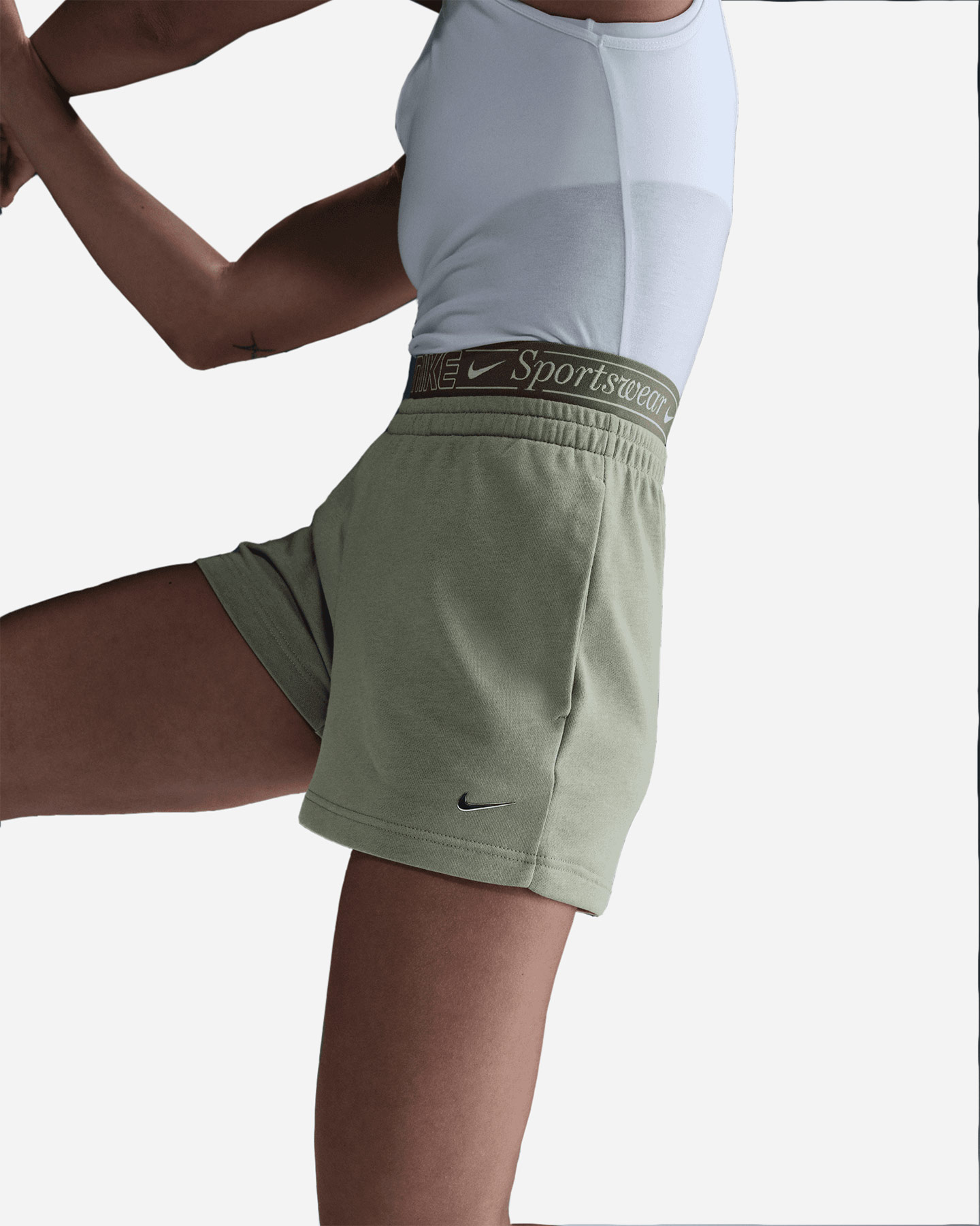 Pantaloncini NIKE ELASTIC LOGATO W - Verde - 4 | Cisalfa Sport
