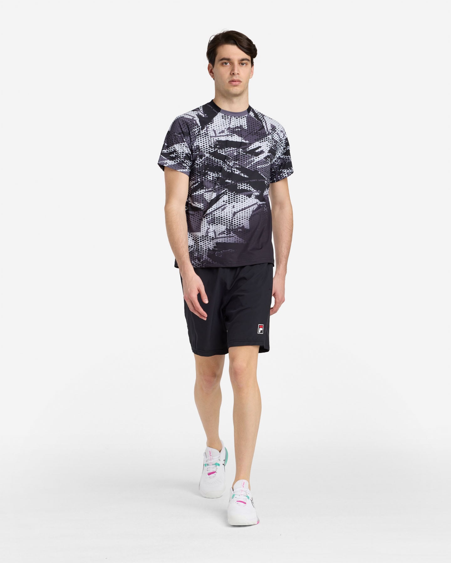 T-shirt tennis FILA PADEL MATCH M - Nero - 2 | Cisalfa Sport
