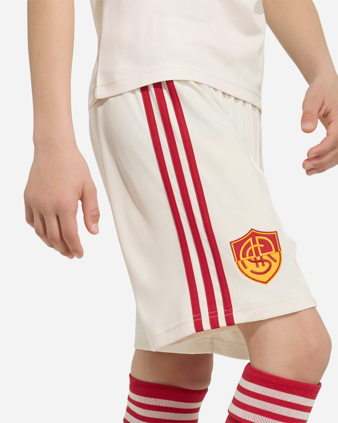 Pantaloncini calcio ufficiali ADIDAS AS ROMA AWAY 26-27 JR - 4 | Cisalfa Sport