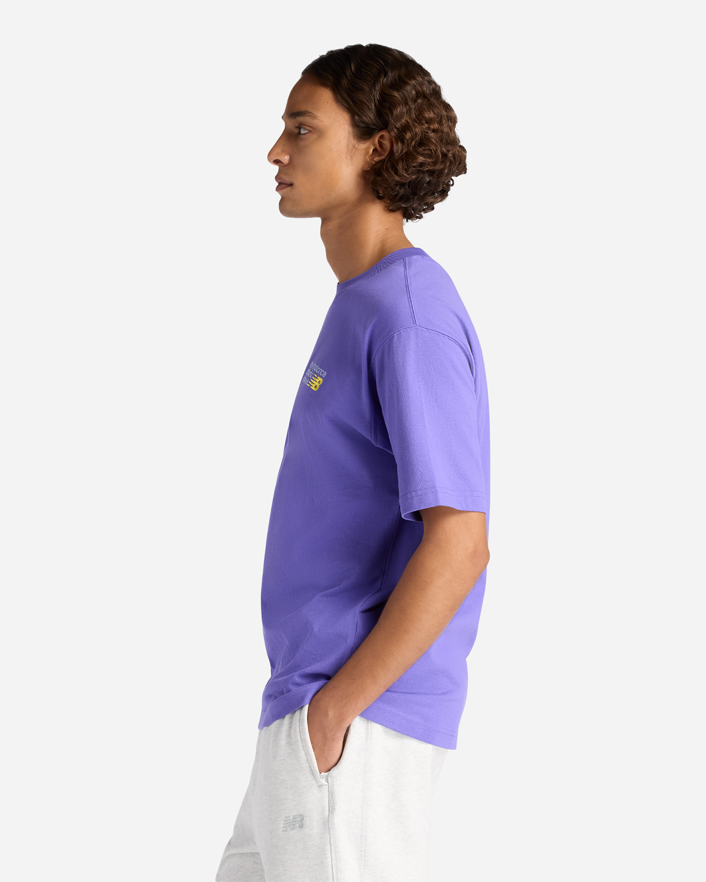 T-shirt NEW BALANCE ATHLETICS PREMIUM SMALL LOGO M - Viola - 1 | Cisalfa Sport