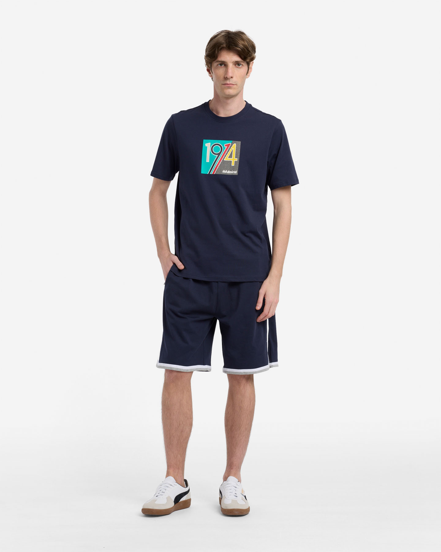 T-shirt ADMIRAL ESSENTIAL COLLEGE M - Blu Navy - 2 | Cisalfa Sport