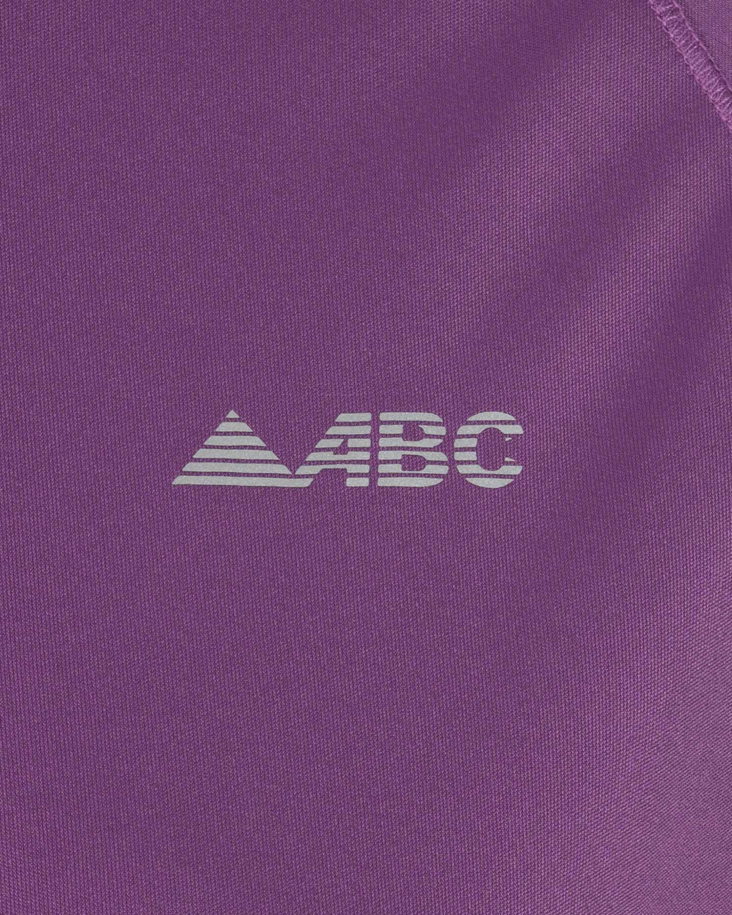 Maglia running ABC ESSENTIAL W - Viola - 4 | Cisalfa Sport