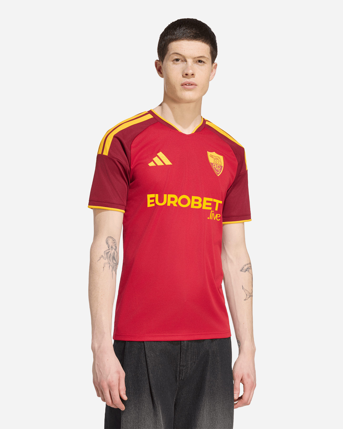 Maglia calcio ufficiale ADIDAS AS ROMA HOME 26-27 M - 2 | Cisalfa Sport