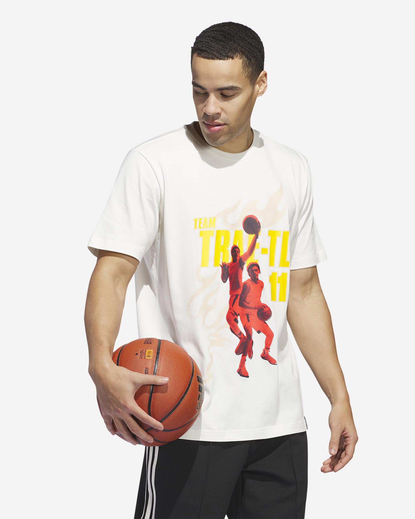 Maglia basket ADIDAS TEAM TRAE M - Bianco - 3 | Cisalfa Sport