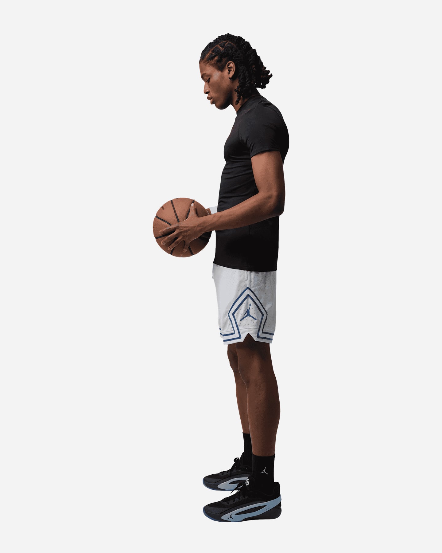 Pantaloncini basket NIKE JORDAN DIAMOND M - Bianco - 3 | Cisalfa Sport