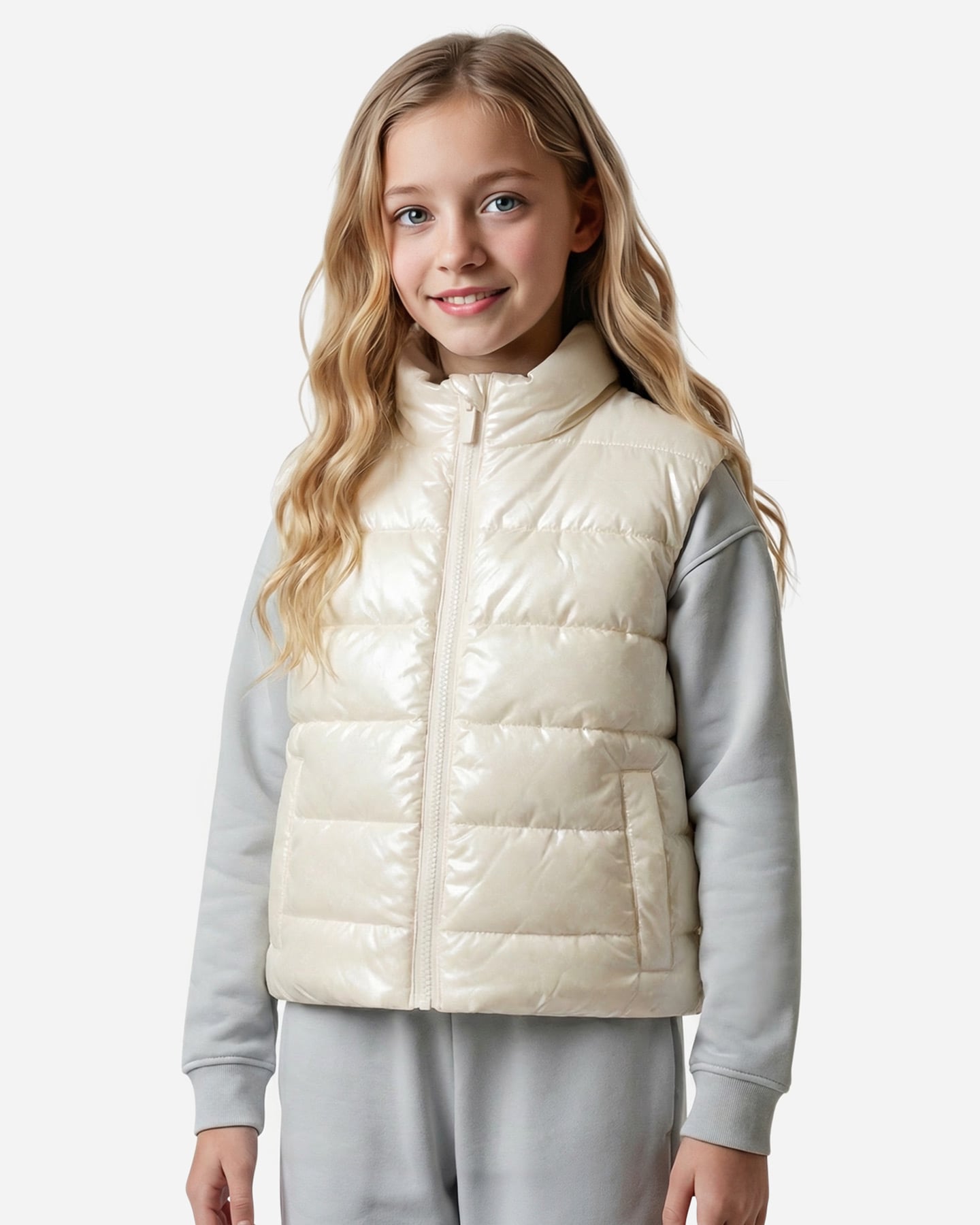 Gilet MIA M ULTRALIGHT BOXY JR - Bianco - 2 | Cisalfa Sport