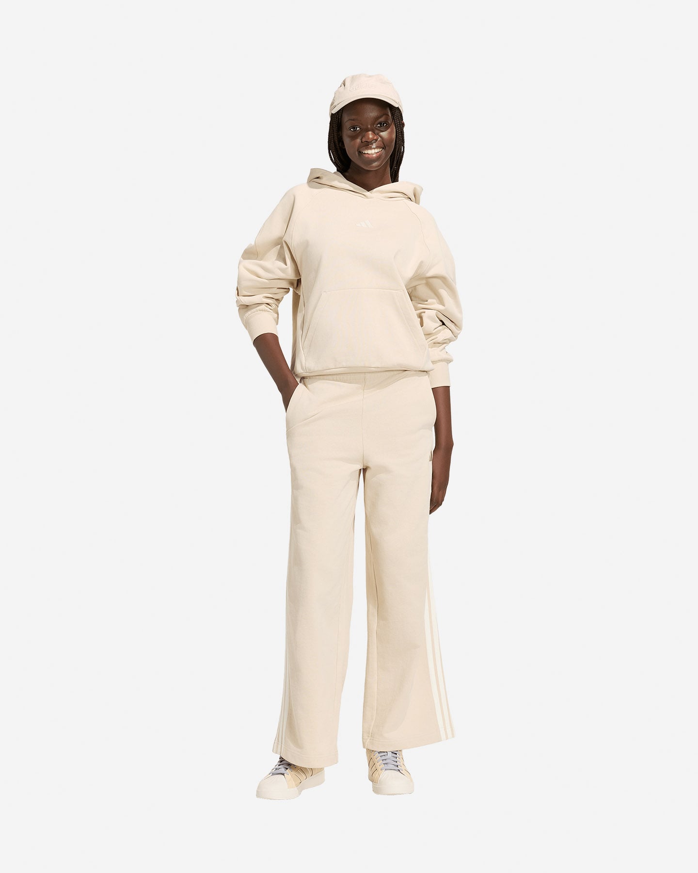 Pantalone ADIDAS KIT 3STRIPES W - Beige - 2 | Cisalfa Sport